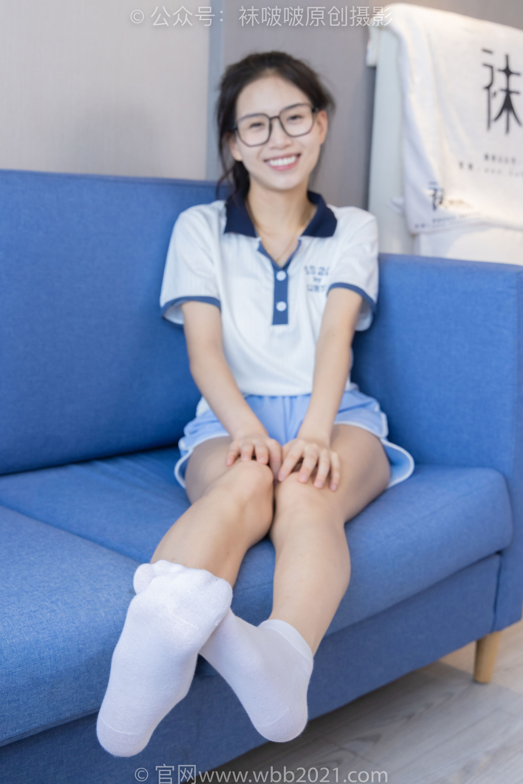 BoBoSocks袜啵啵 No.294 芝士 - 板鞋、白棉袜