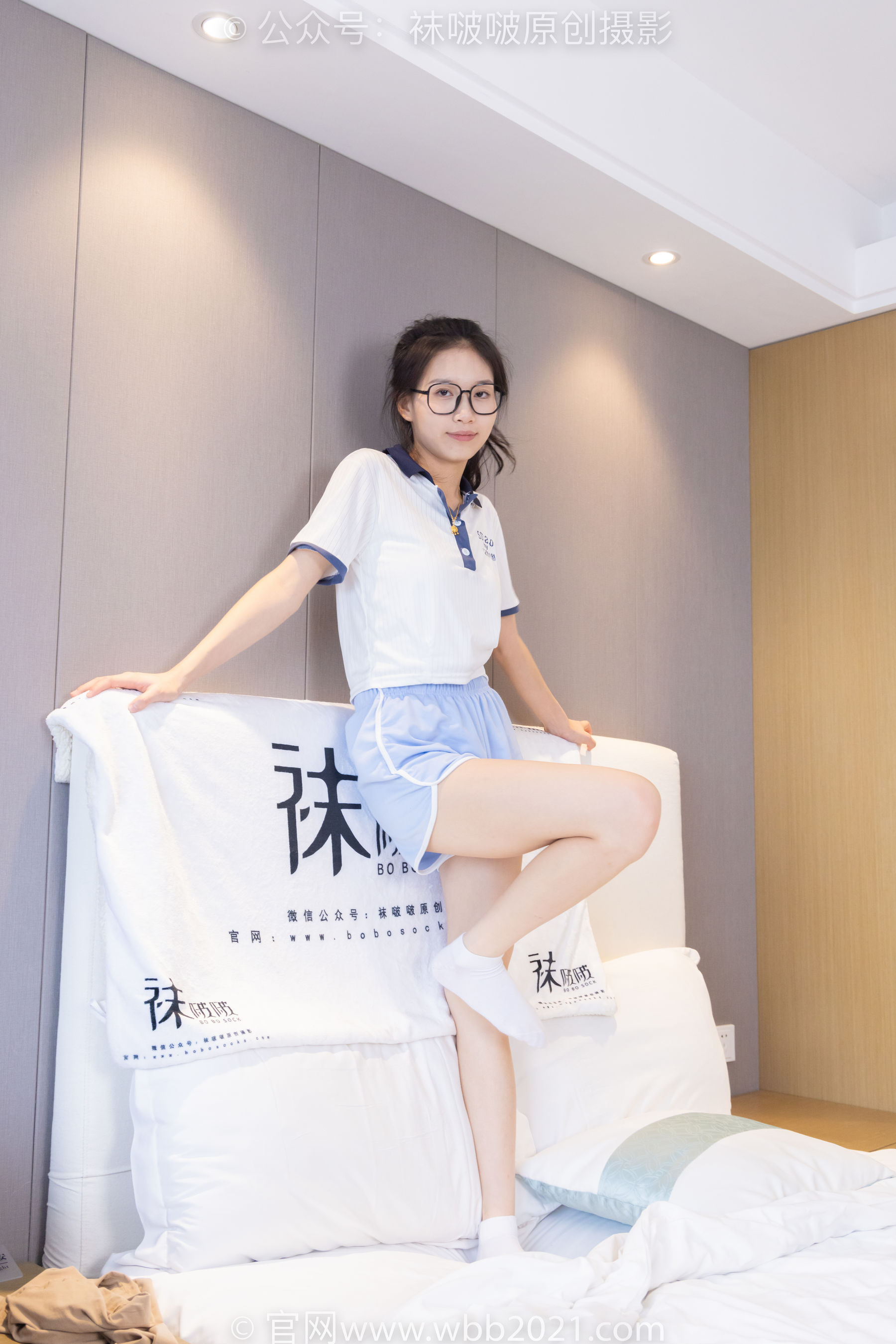 BoBoSocks袜啵啵 No.294 芝士 -白棉袜、裸足