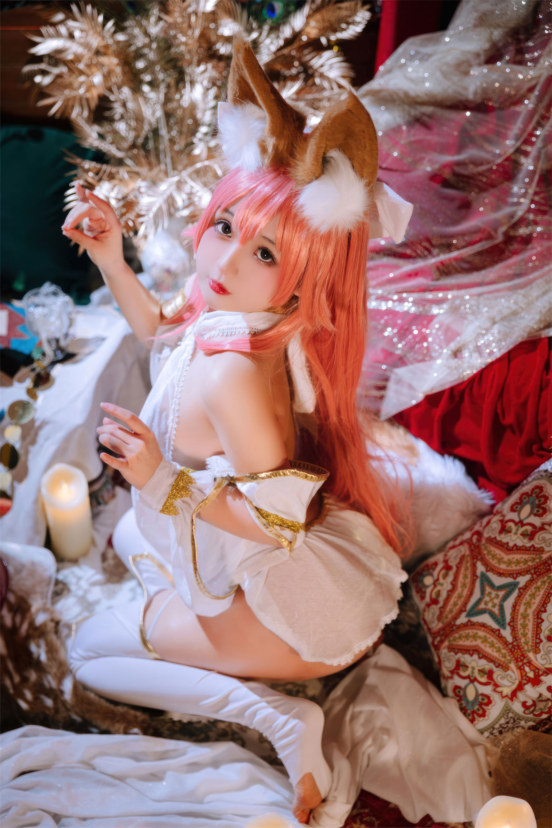 Cosplay 日奈娇 - 玉藻前舞娘 涂油