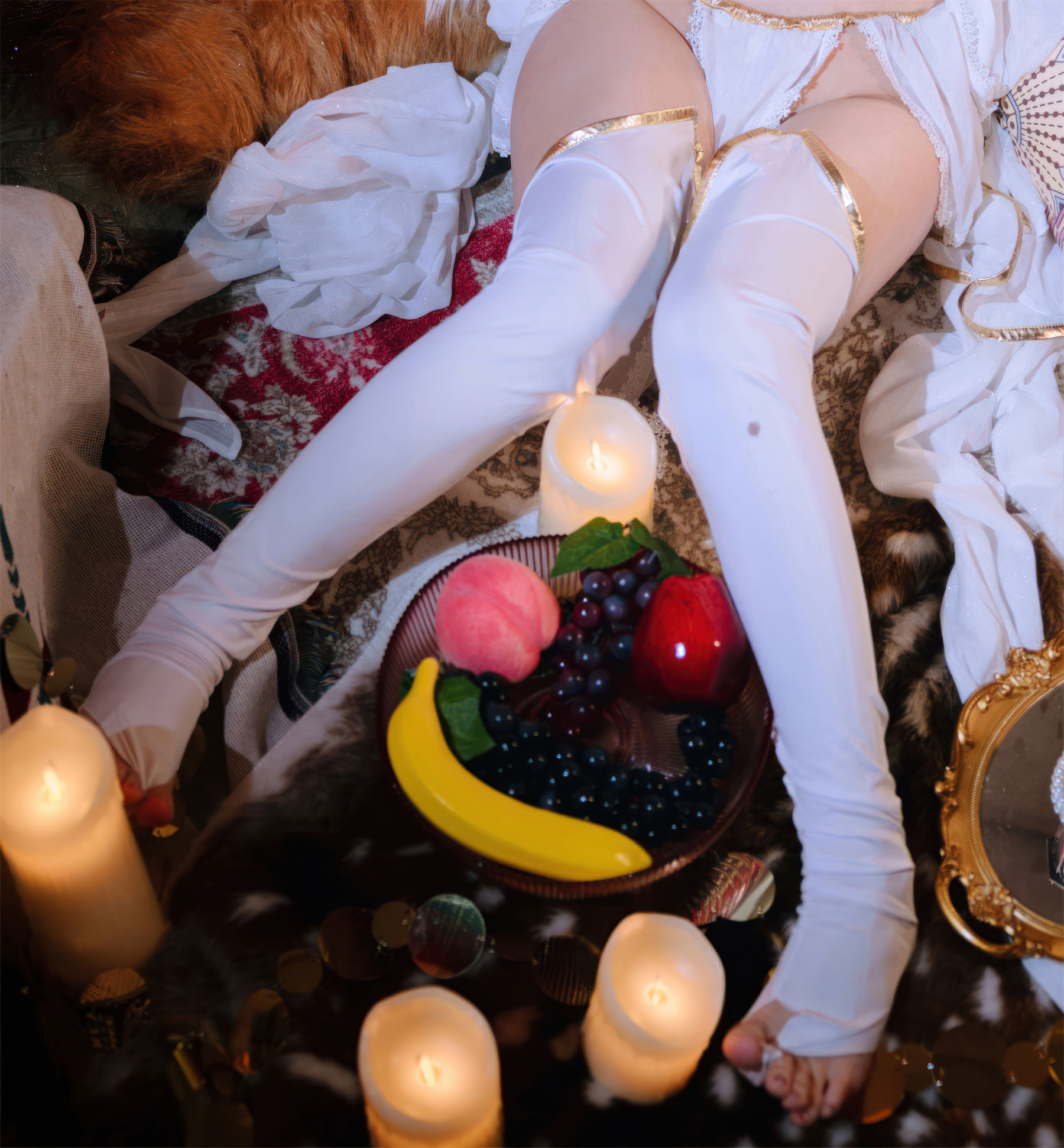 Cosplay 日奈娇 - 玉藻前舞娘 涂油