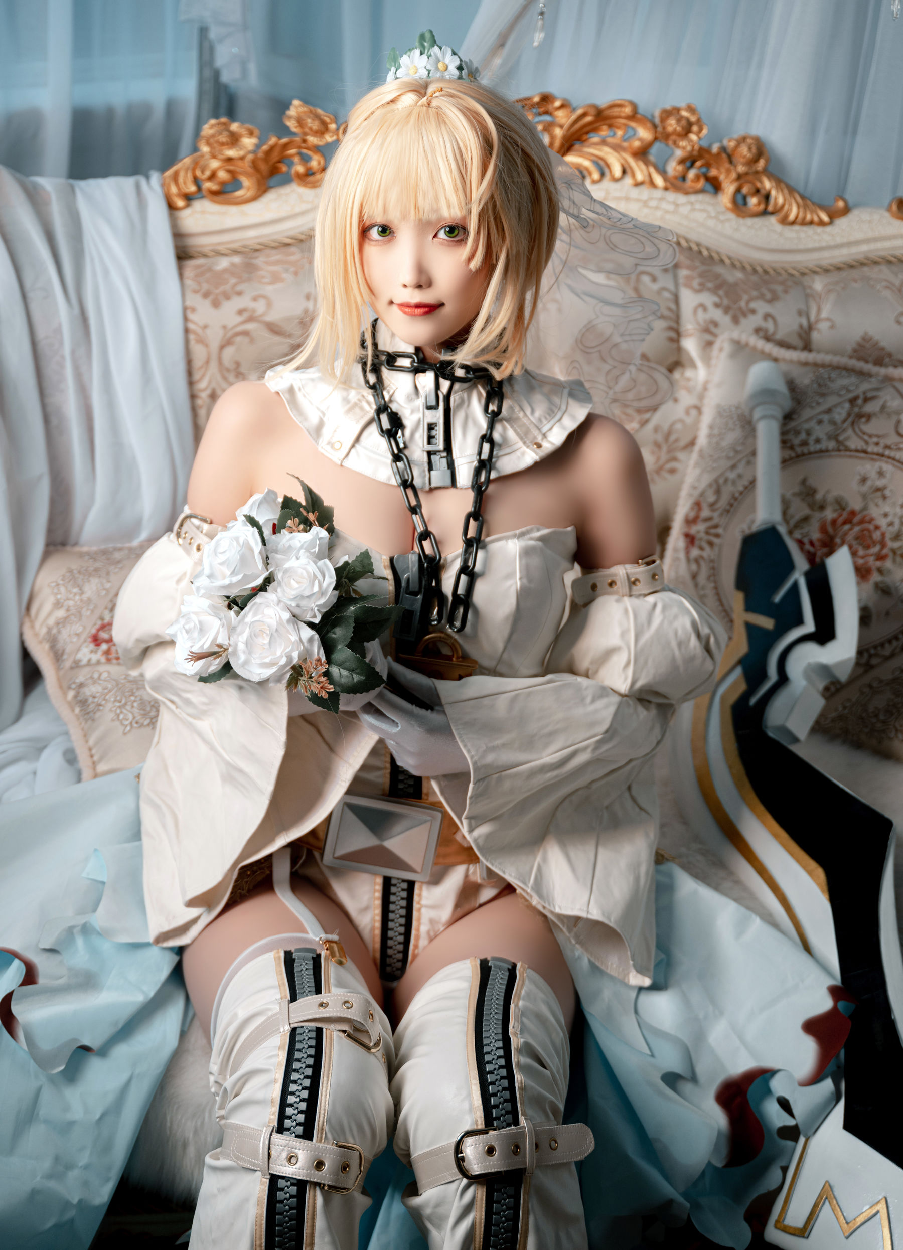 Cosplay 汪知子 - 尼禄花嫁