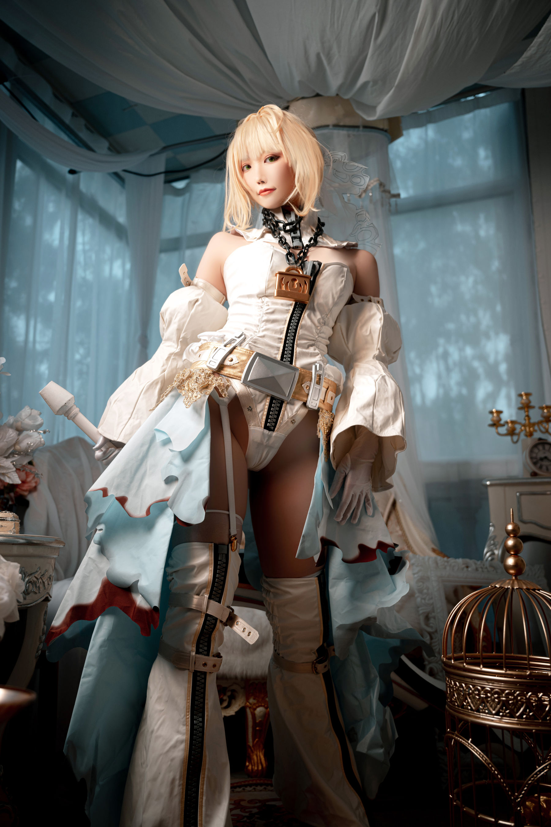 Cosplay 汪知子 - 尼禄花嫁