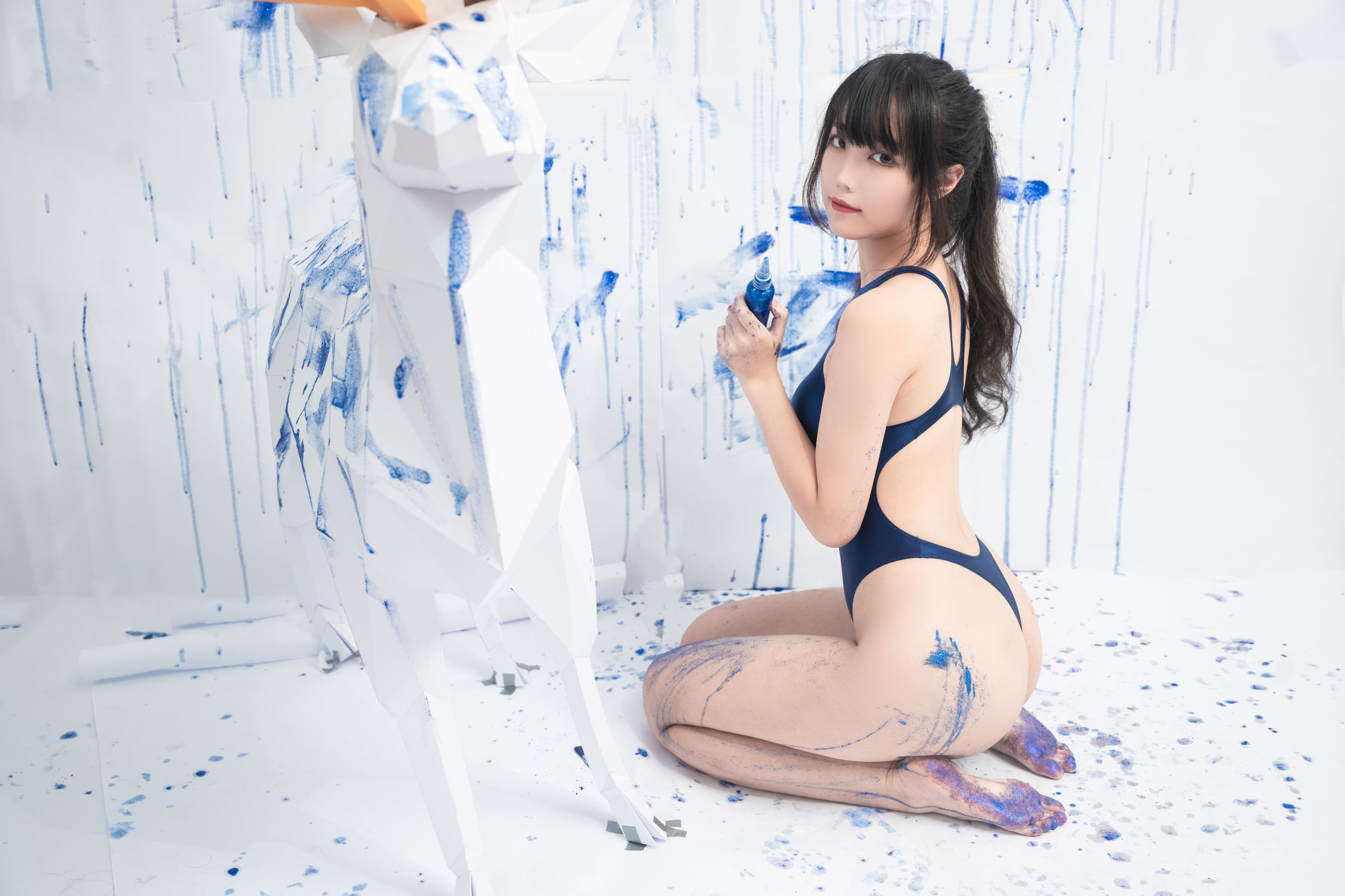 Cosplay 汪知子 - 蓝色闪粉