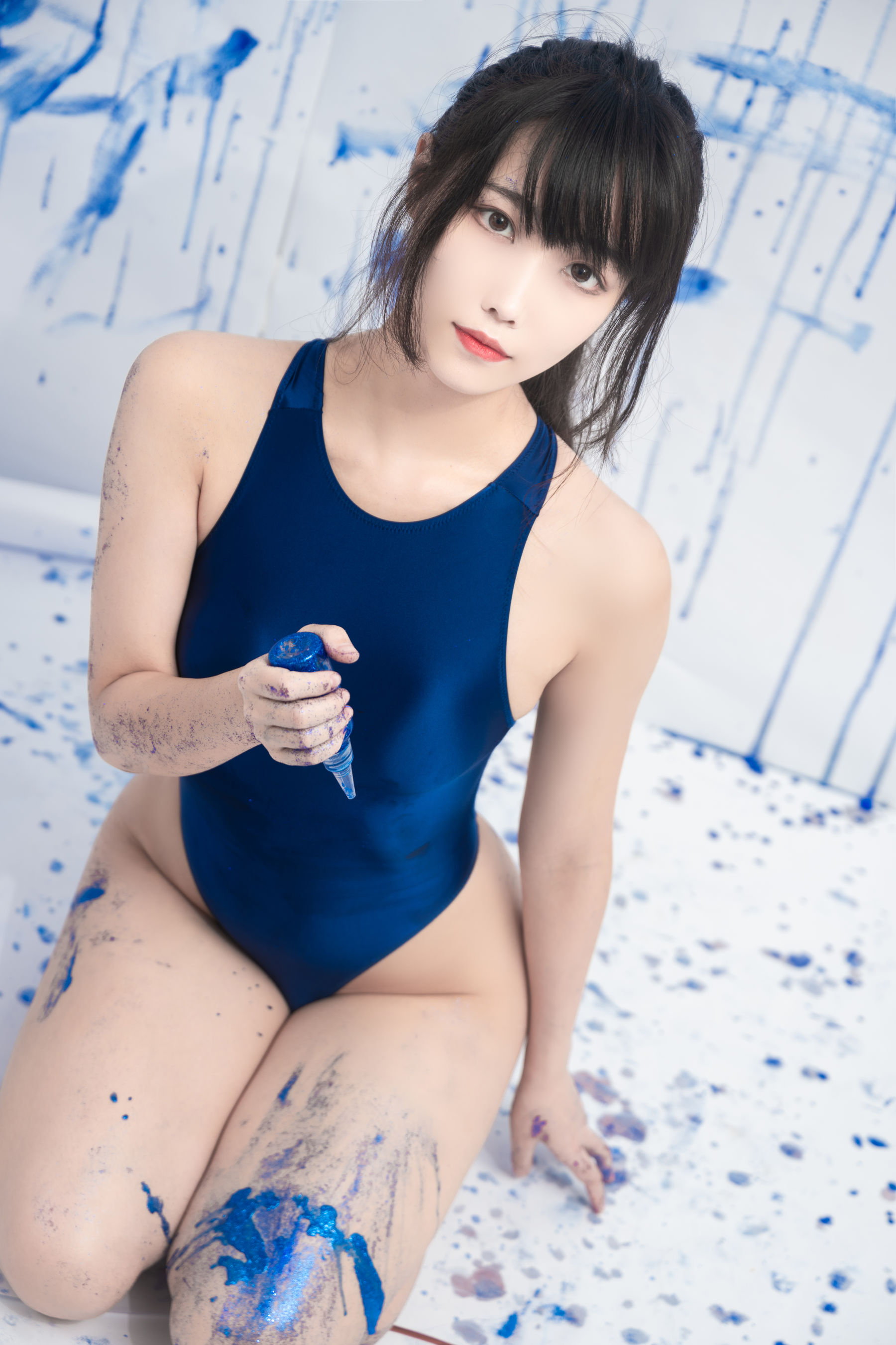 Cosplay 汪知子 - 蓝色闪粉