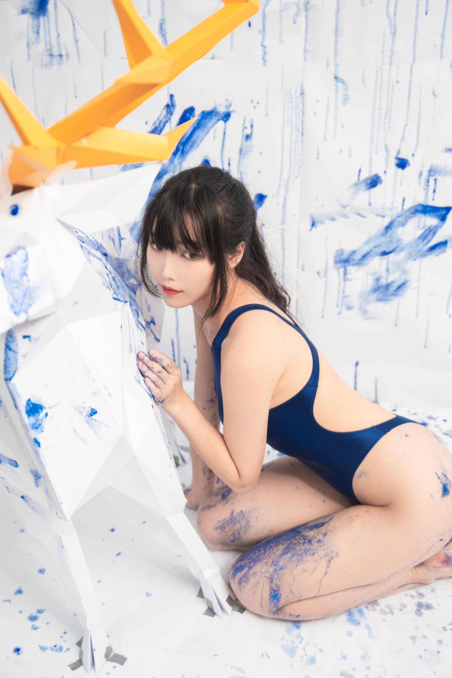 Cosplay 汪知子 - 蓝色闪粉