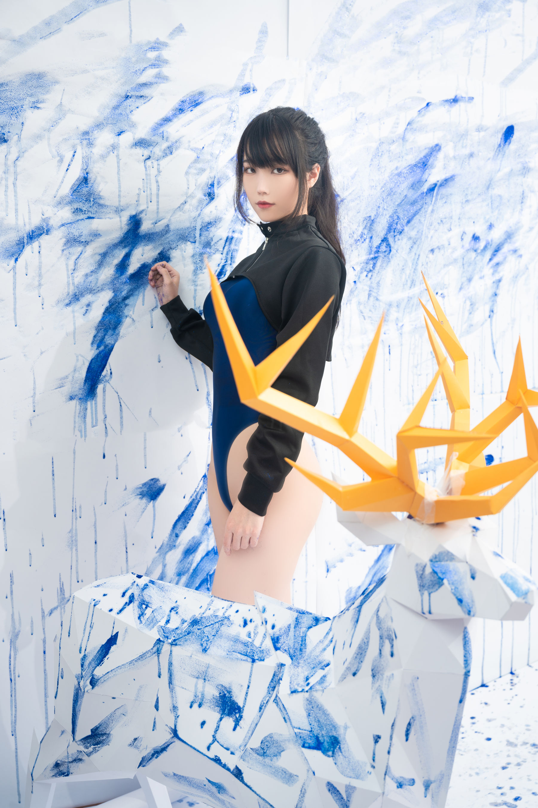 Cosplay 汪知子 - 蓝色闪粉