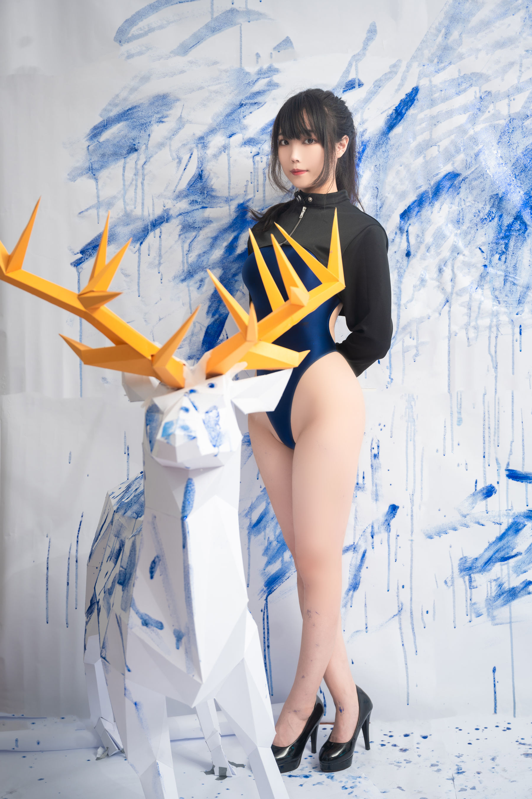 Cosplay 汪知子 - 蓝色闪粉