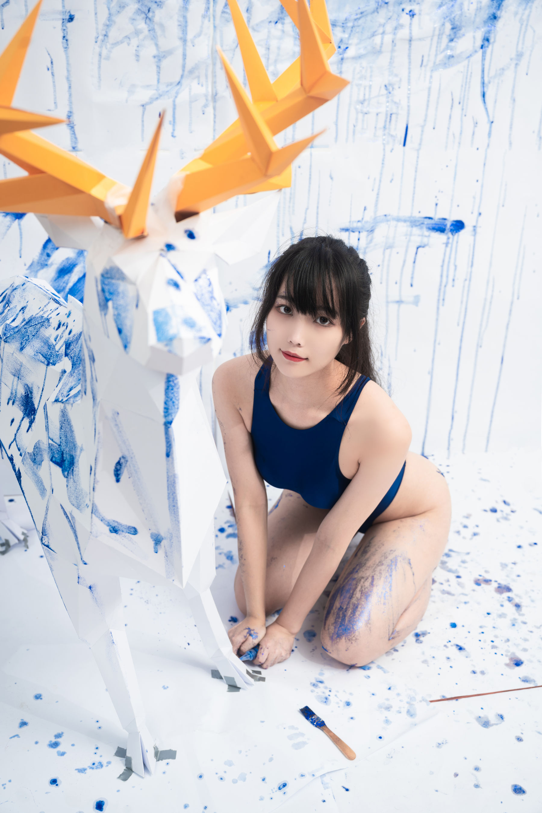 Cosplay 汪知子 - 蓝色闪粉