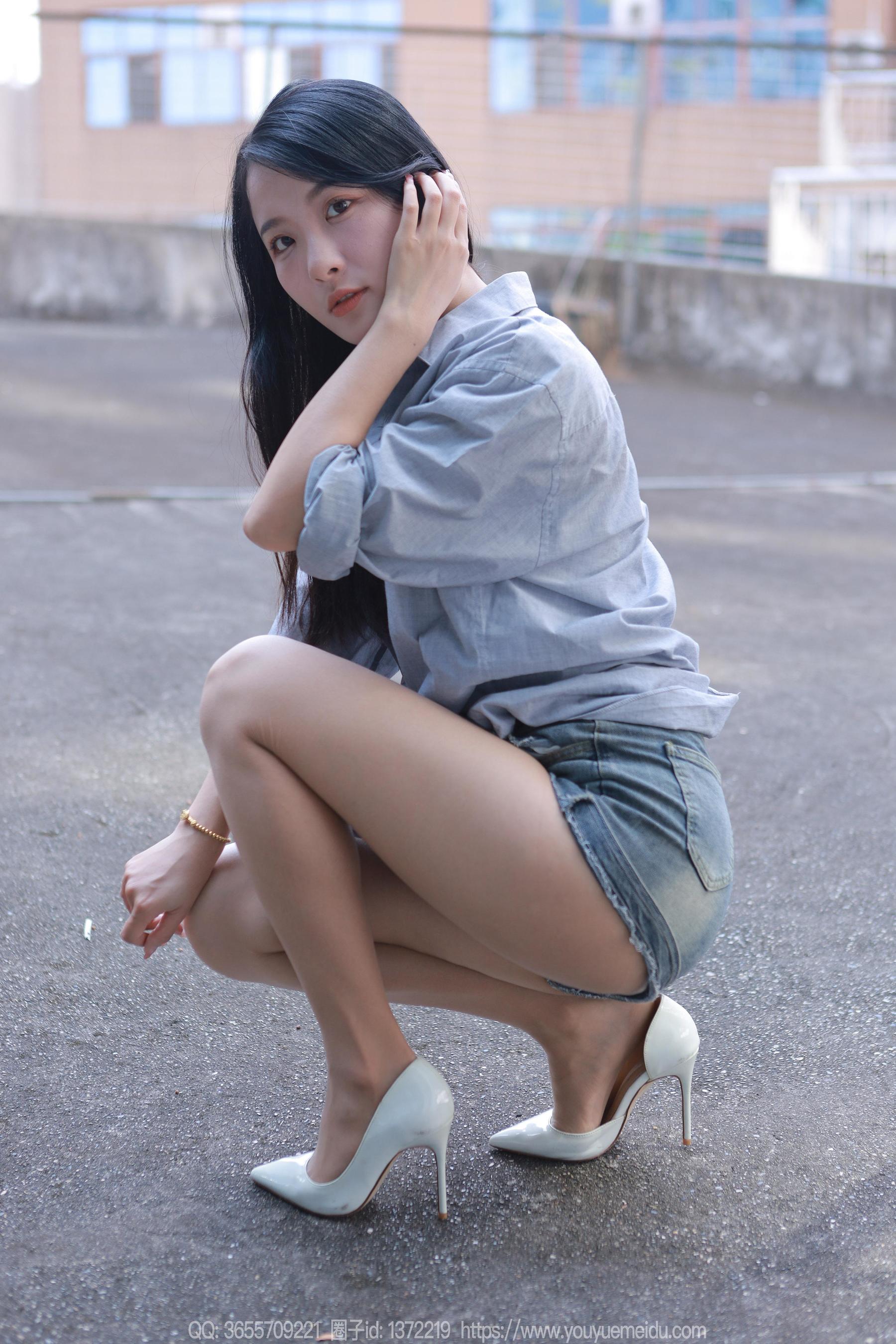 IESS异思趣向 - 模特：婉萍 《超短牛仔裤》