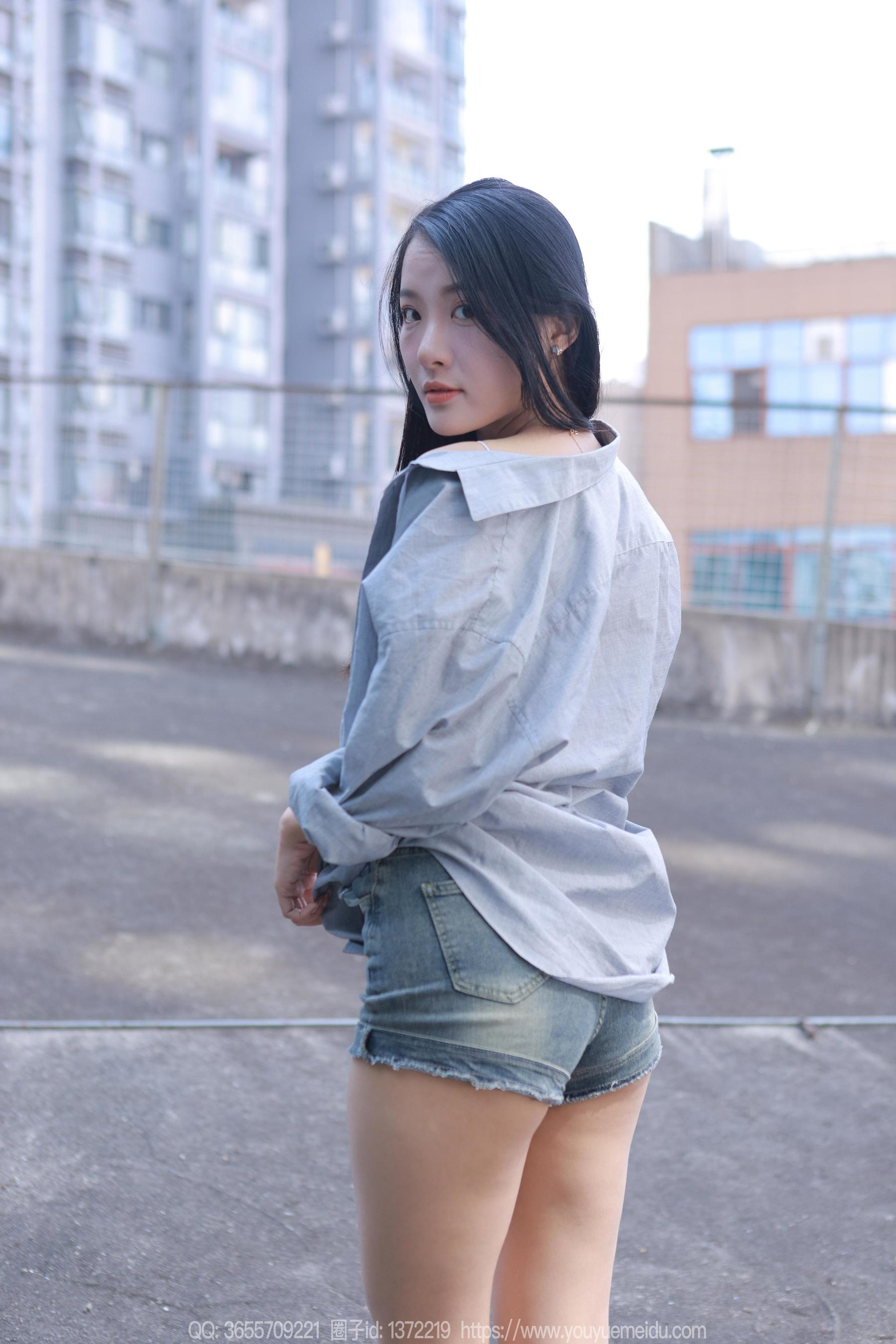 IESS异思趣向 - 模特：婉萍 《超短牛仔裤》