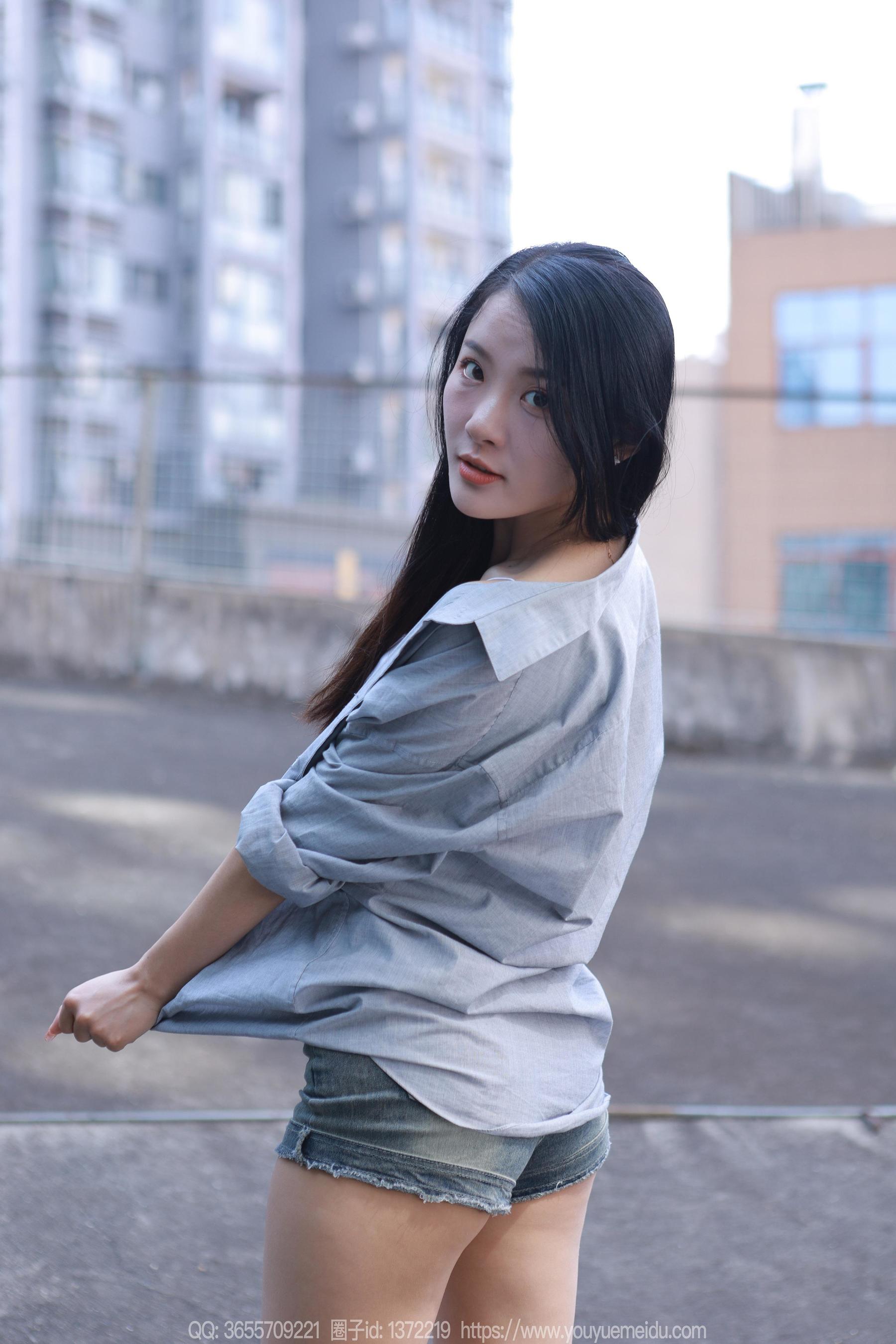 IESS异思趣向 - 模特：婉萍 《超短牛仔裤》