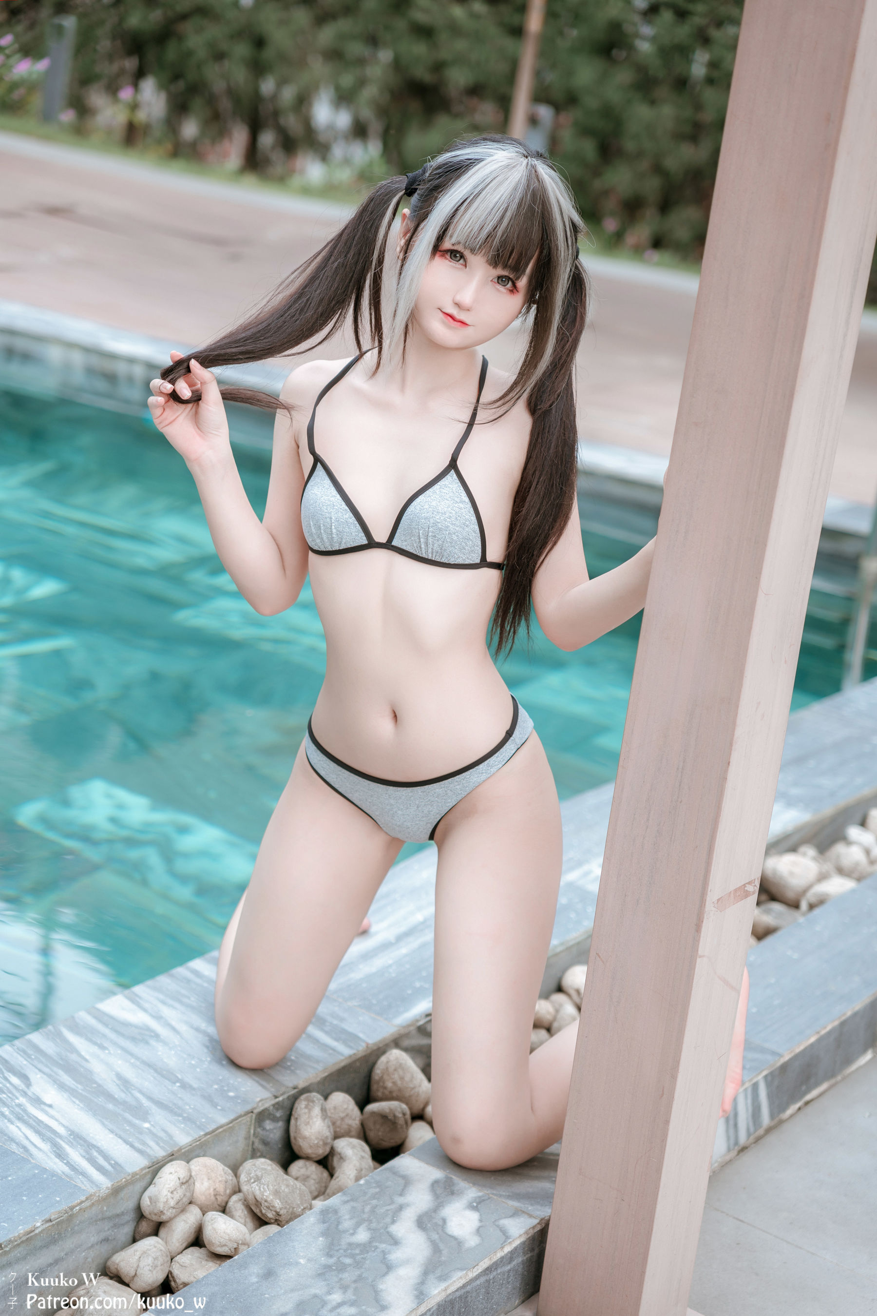 [KuukoW] Kuuko クー子 - Grey Bikini