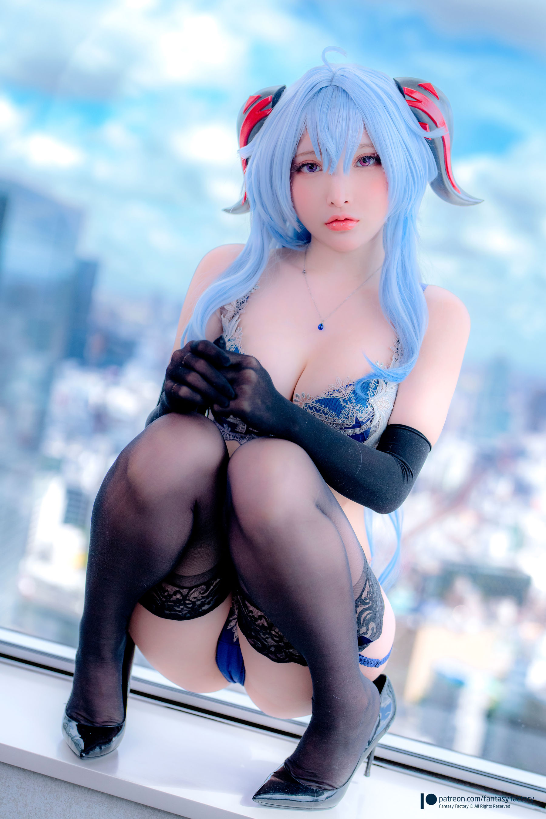 [Fantasy Factory] 小丁 Cosplay写真 - 甘雨内衣