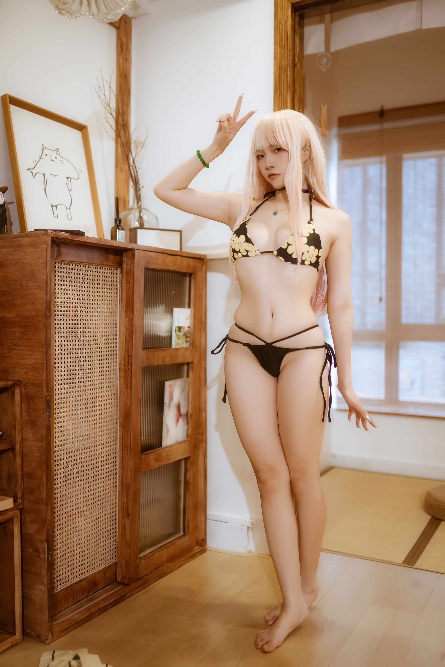 人气Coser 二佐Nisa - 海梦 日常泳装
