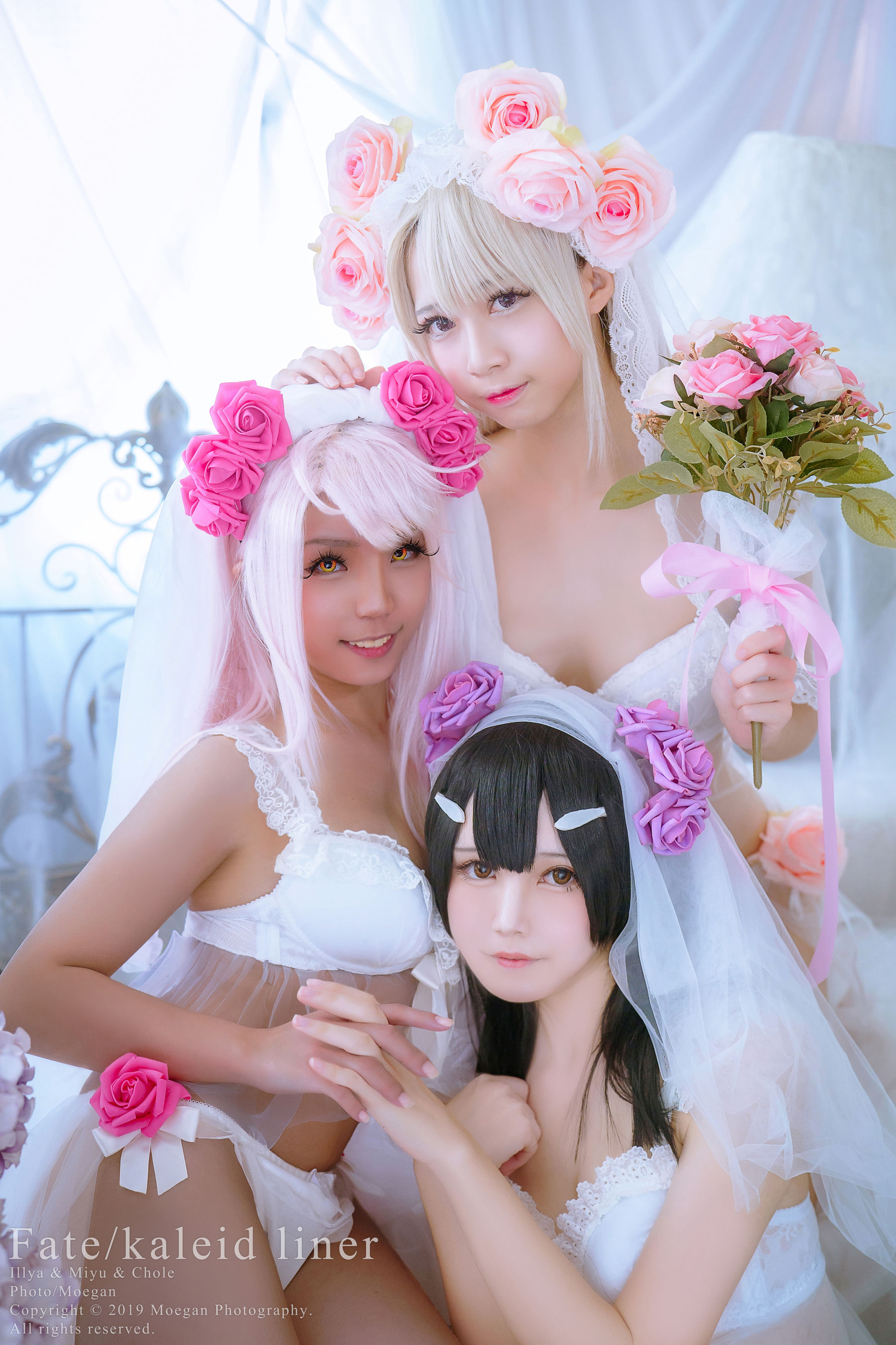 沖田凜花Rinka&鈴鈴Yakira&鬼姬Oni Hime - Wedding Bikini ver