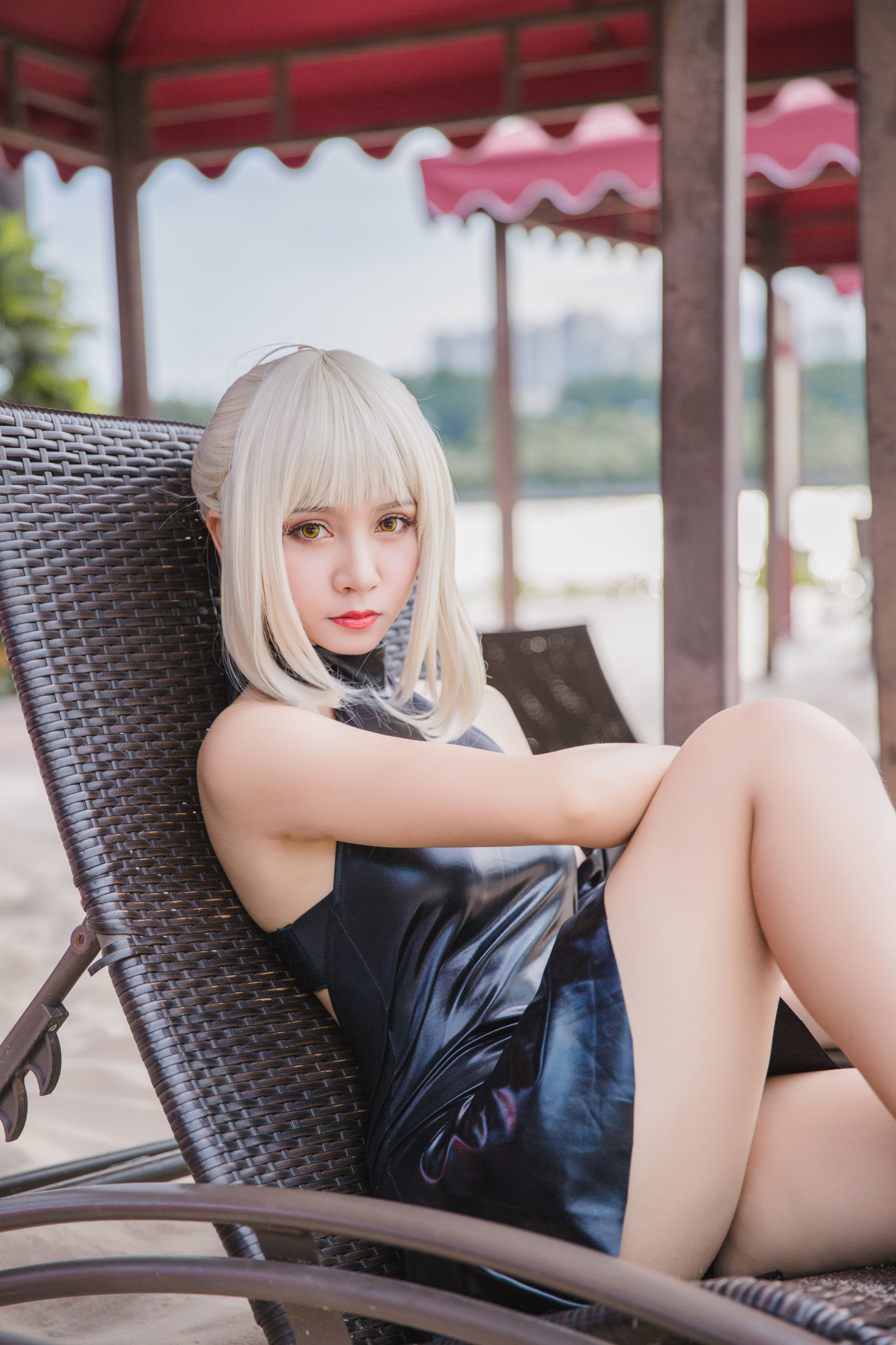 秋山AkI - 水着黑SABER