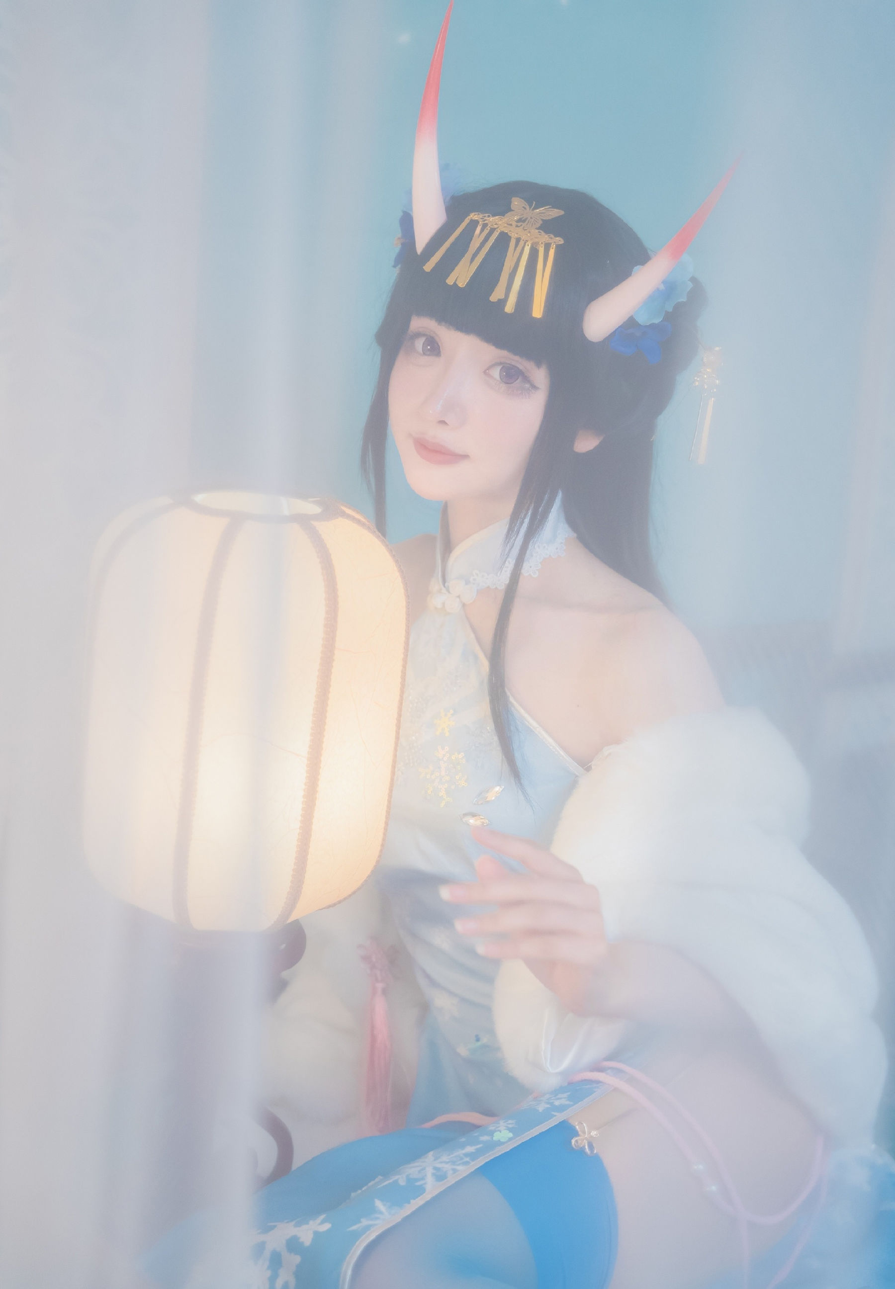 紫氯氯 - 能代 貅 旗袍