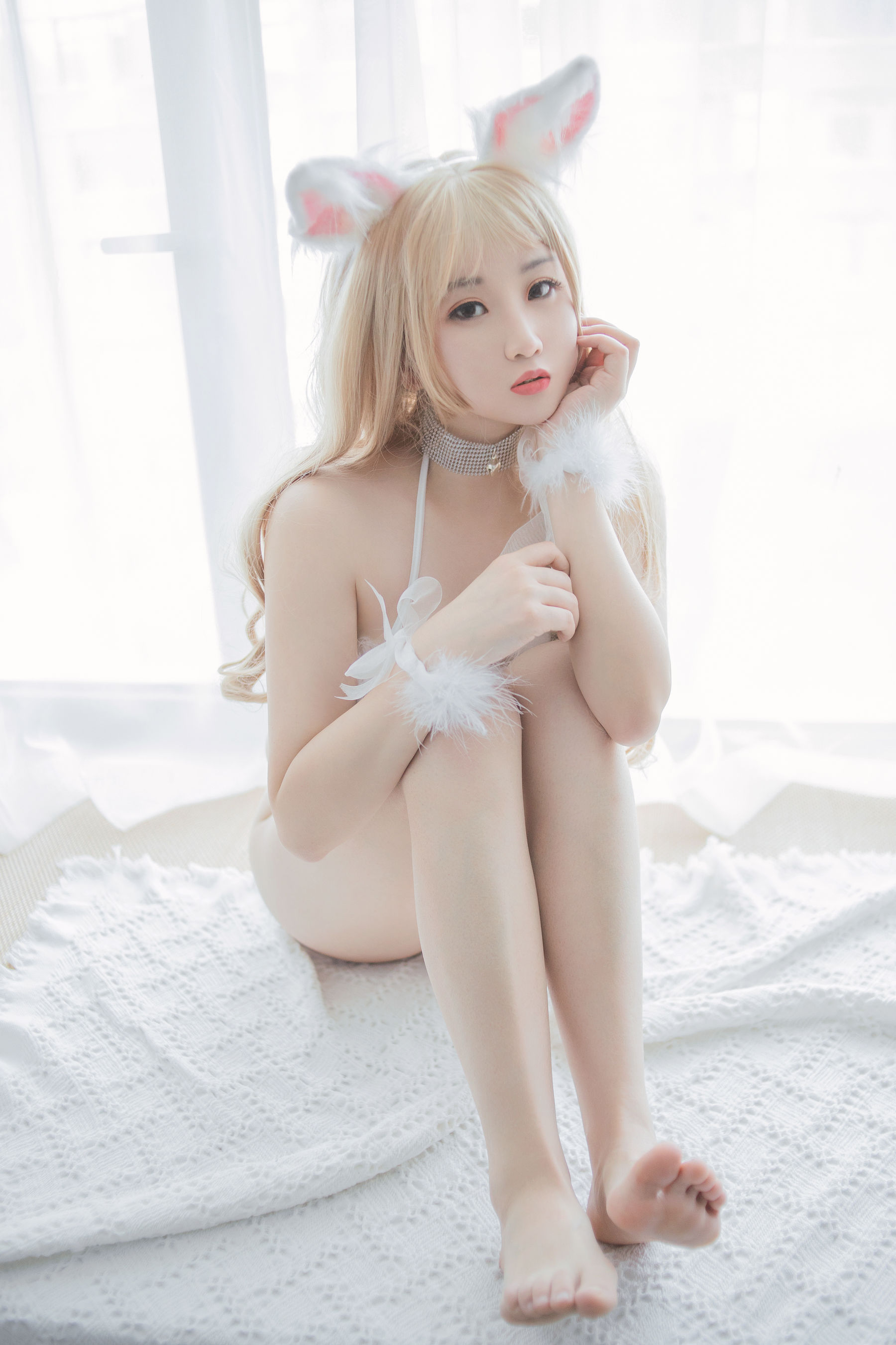 美美丘比酱 - 白色小猫咪