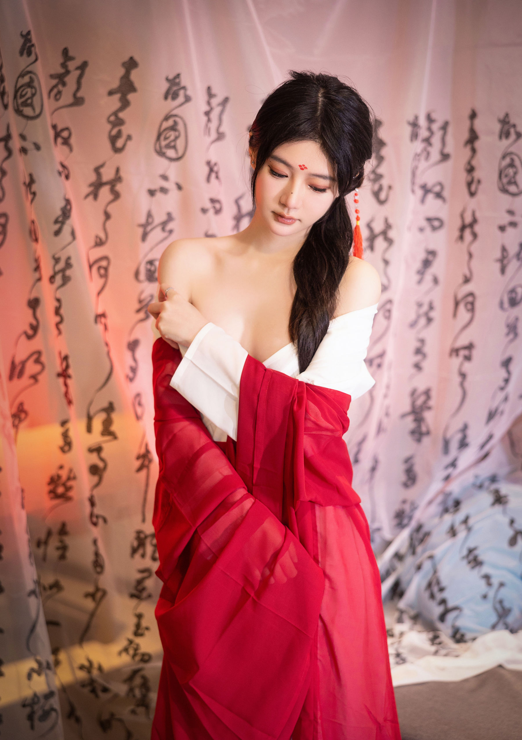 谢小蒽 古风长笛写真