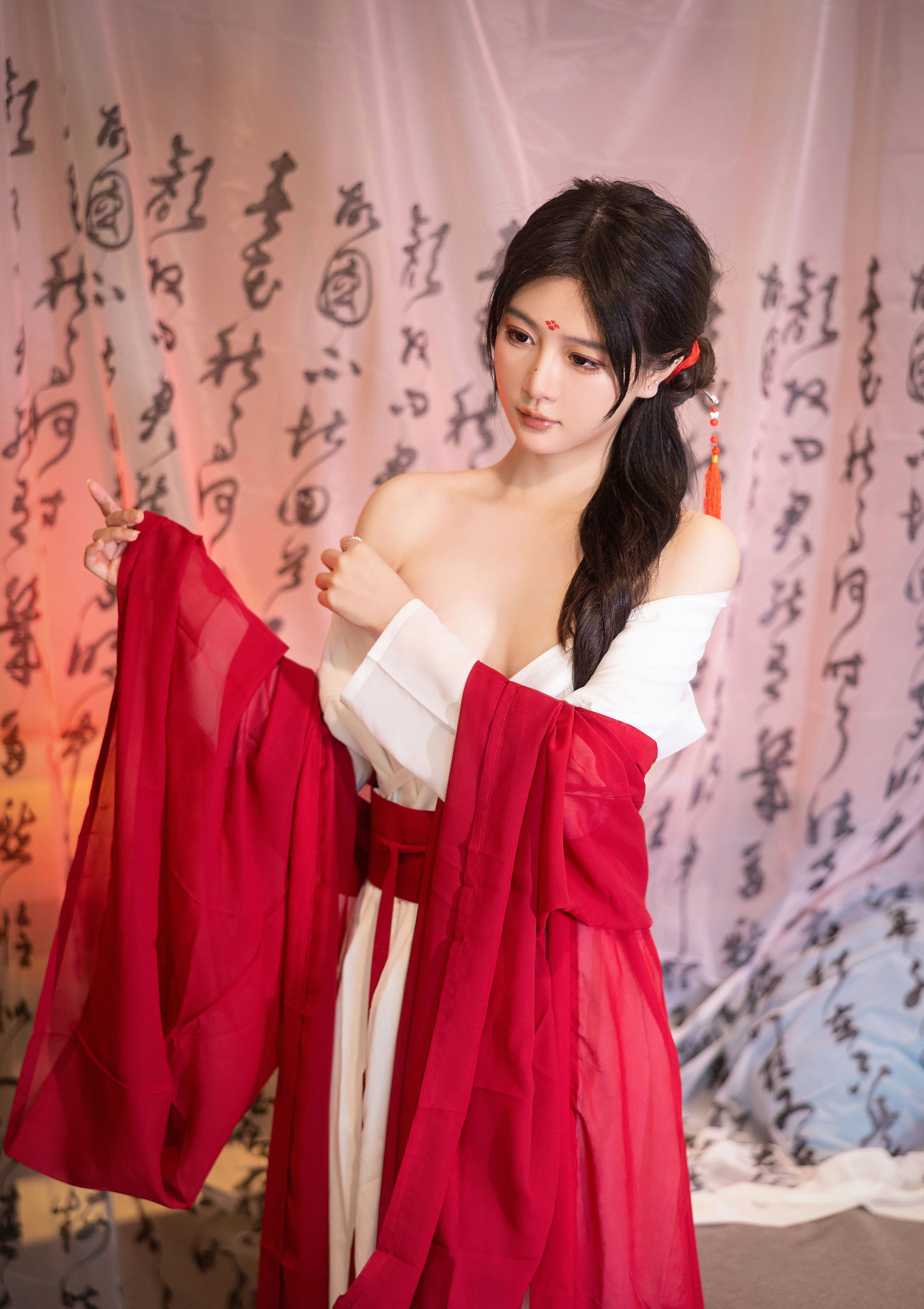 谢小蒽 古风长笛写真