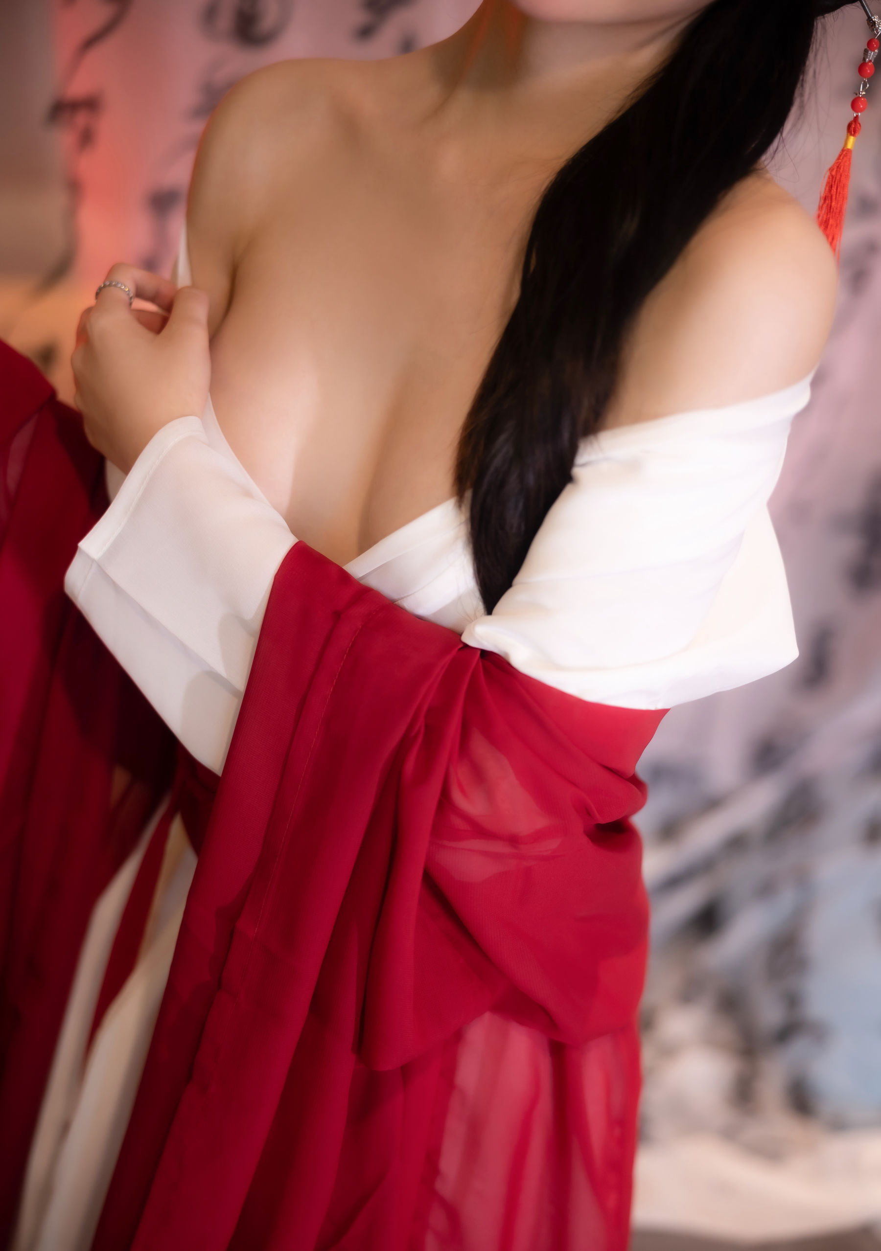 谢小蒽 古风长笛写真
