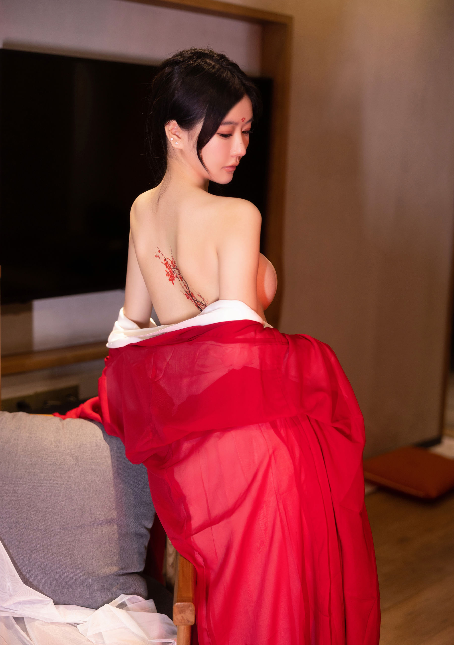 谢小蒽 古风长笛写真