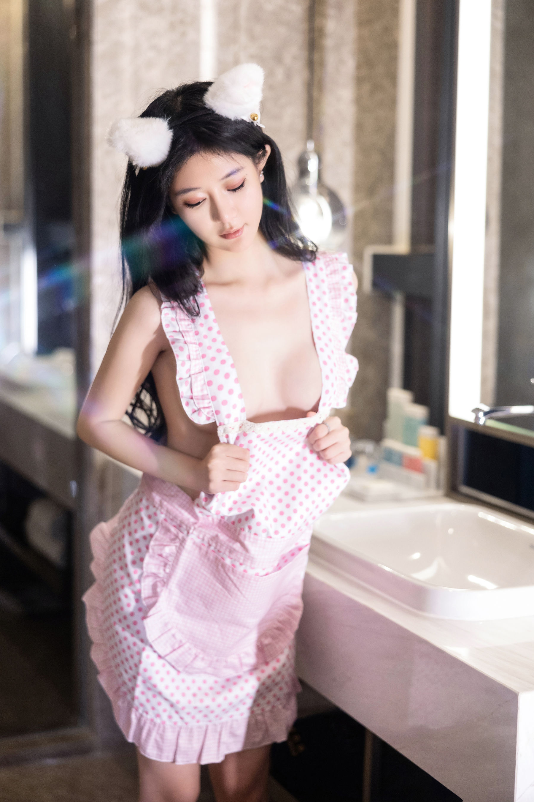 谢小蒽 粉红色的水写真