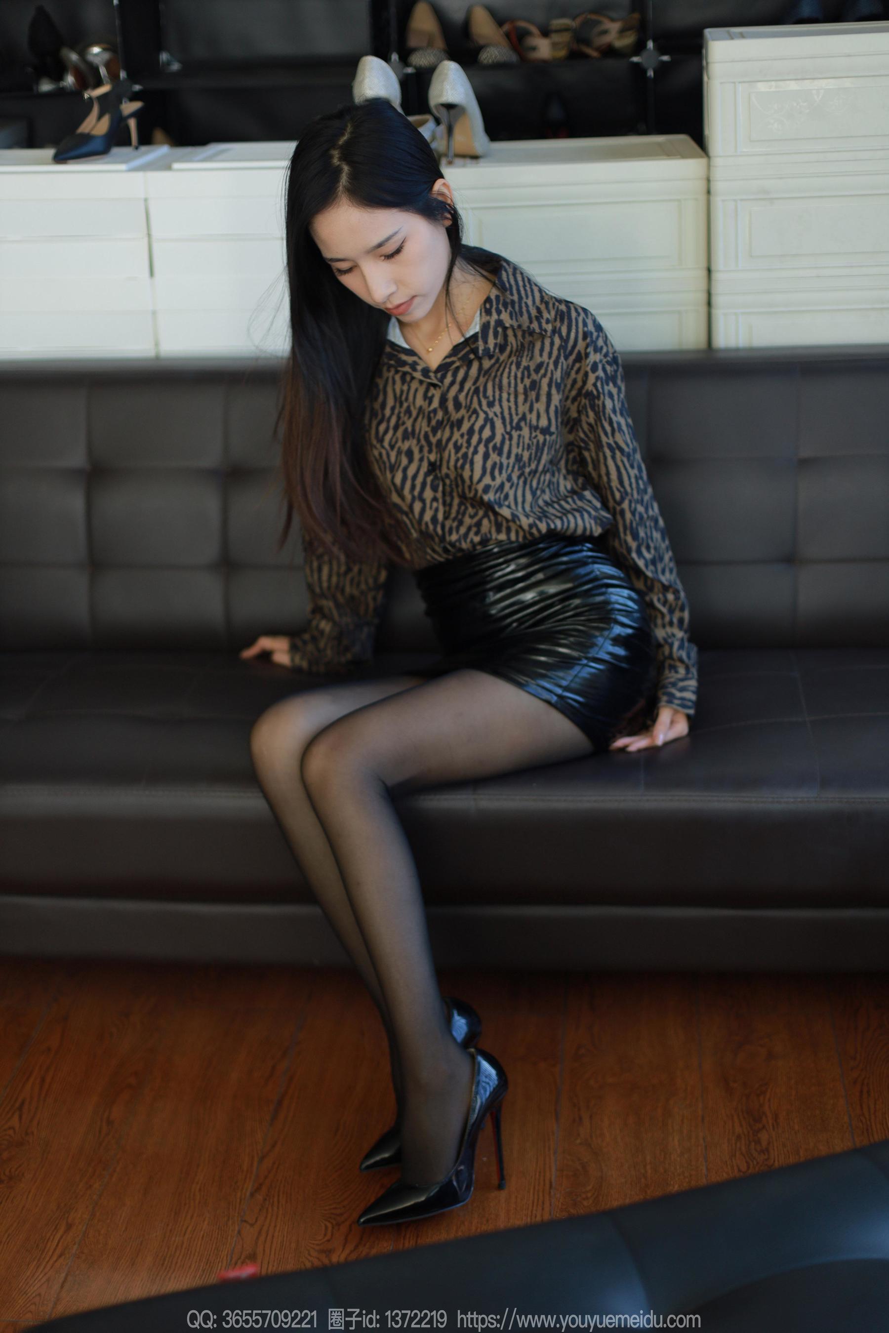 IESS异思趣向 - 模特： 美子 《豹纹配字母》