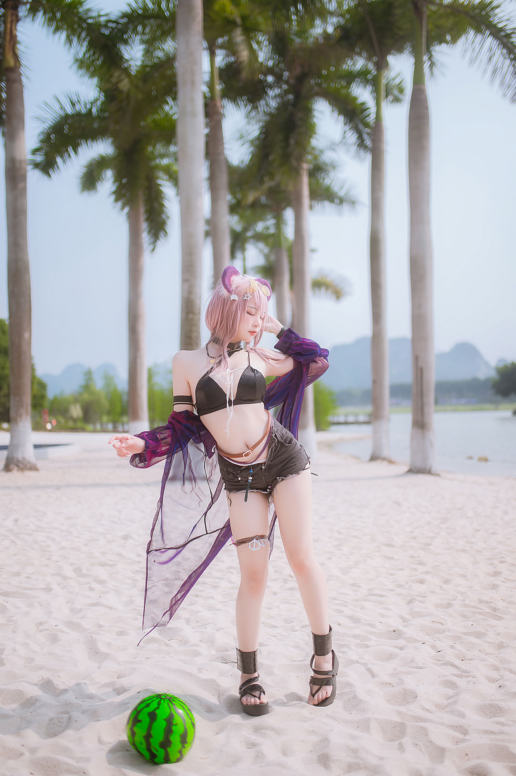 人气Coser 二佐Nisa - 泰拉夏日纪事 佐佐林雨霞