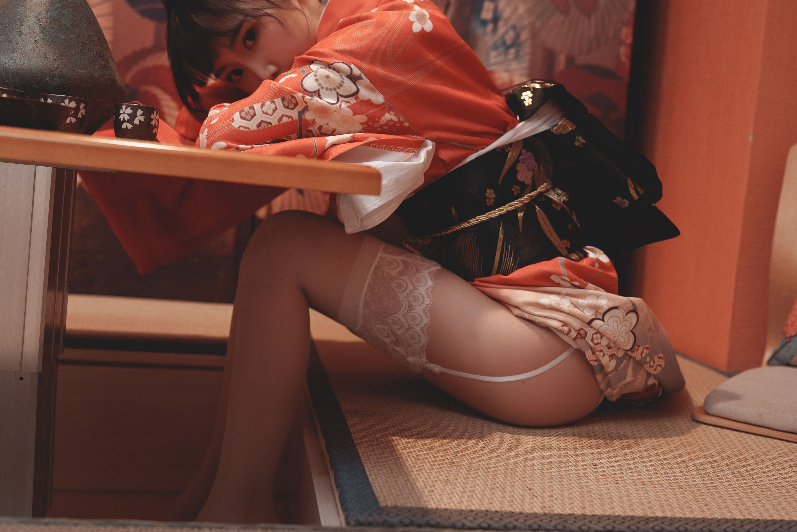 可爱人气Coser 面饼仙儿 - 和服内景