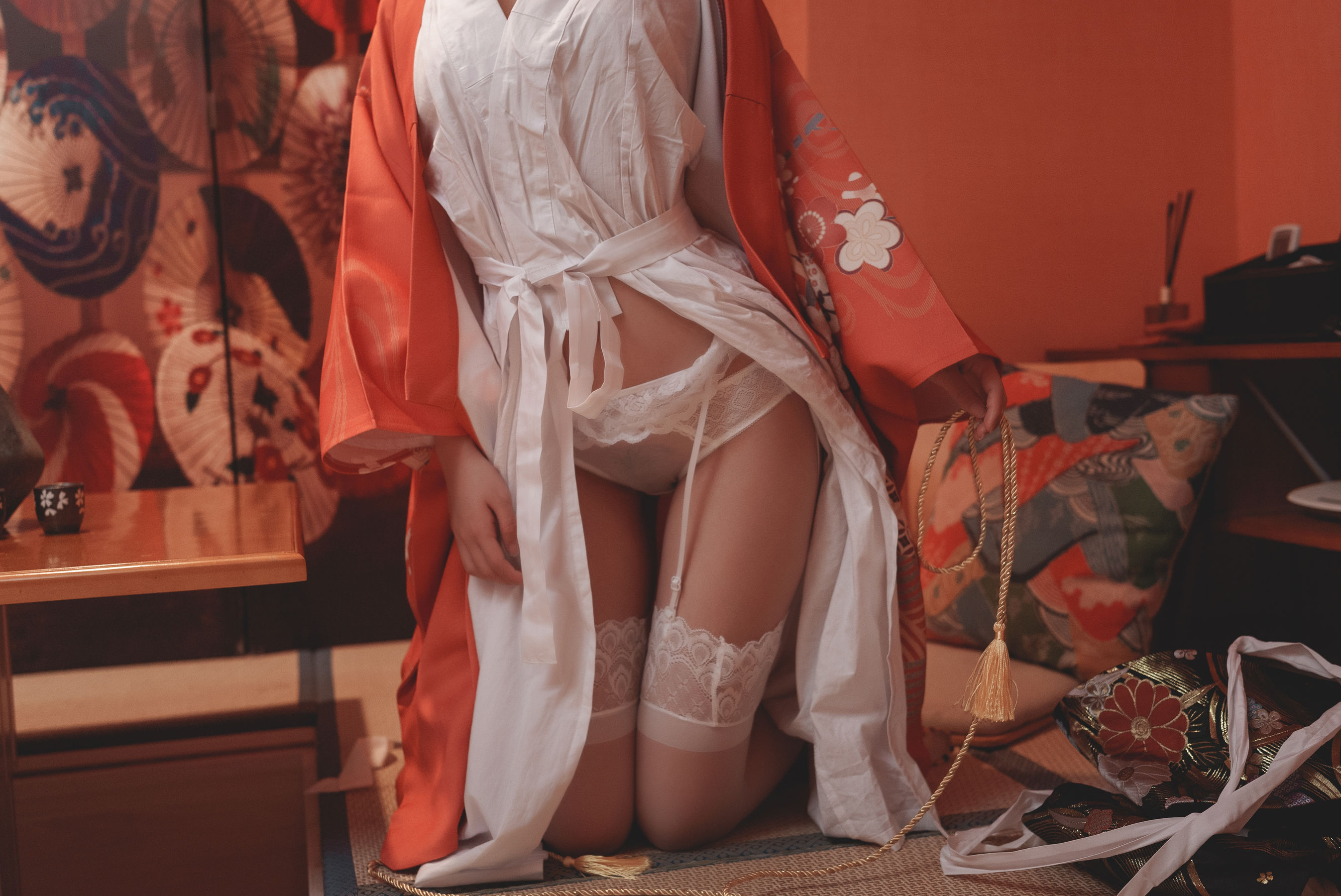 可爱人气Coser 面饼仙儿 - 和服内景