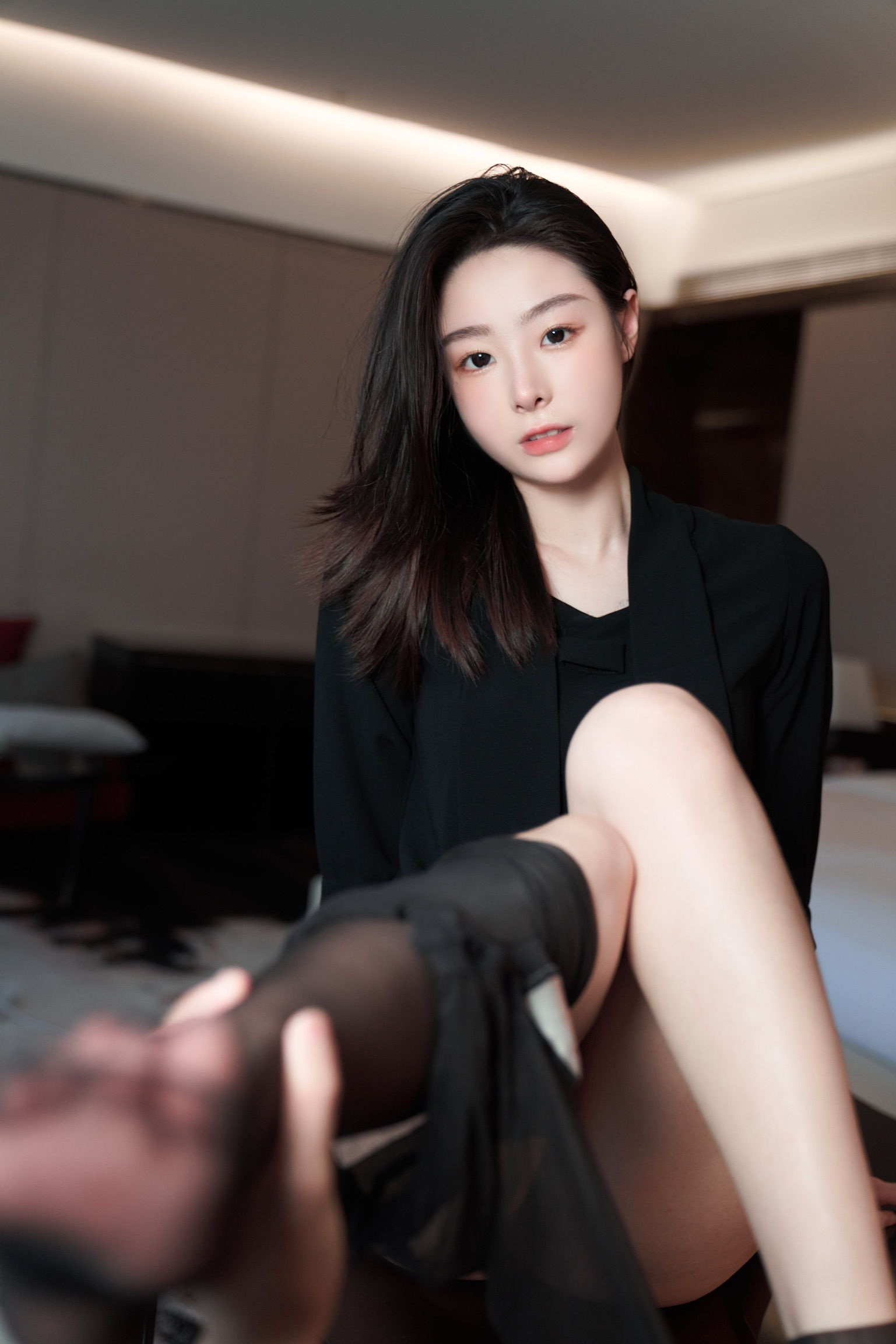 小逗逗 - 超薄黑丝蕾丝内内
