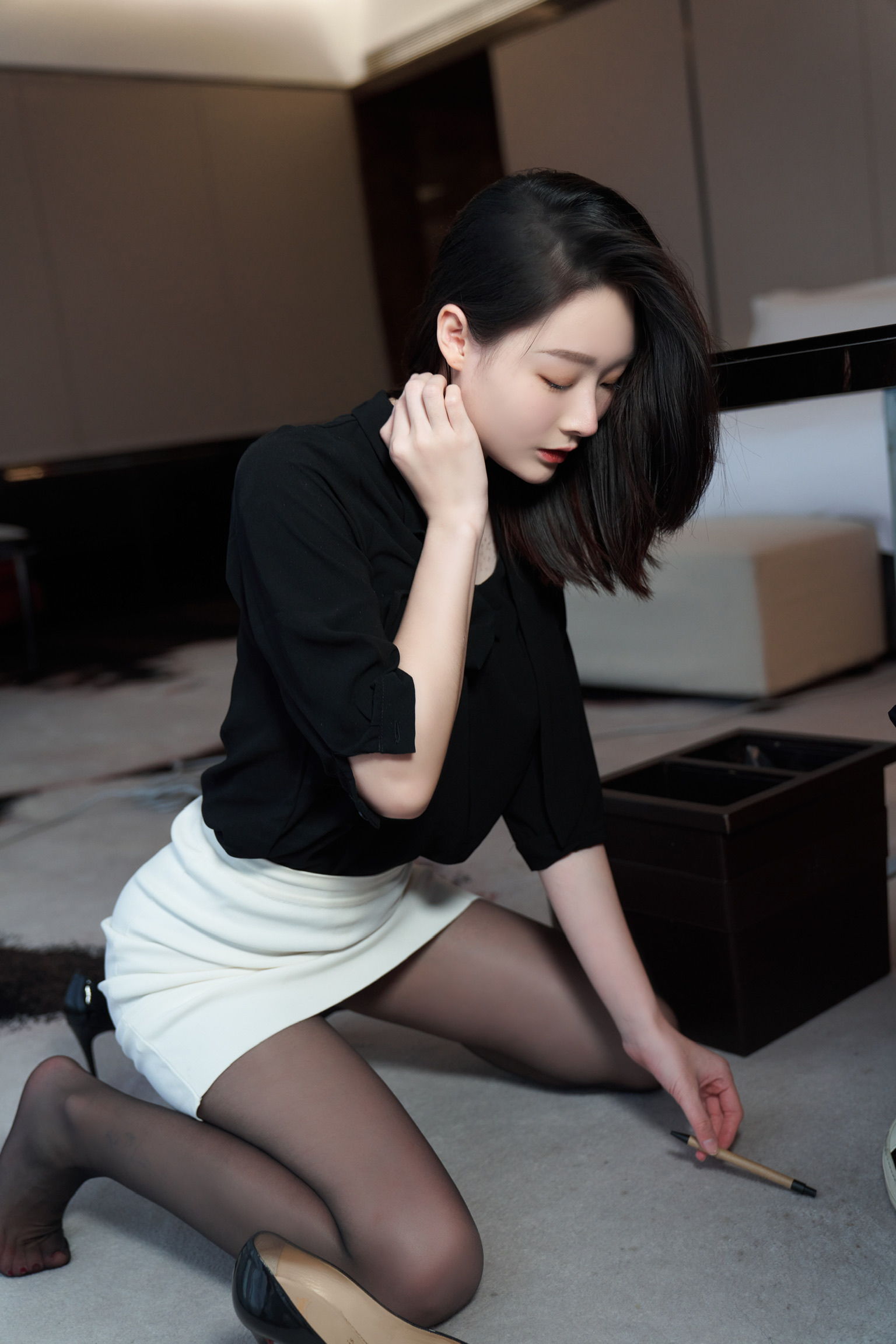 小逗逗 - 超薄黑丝蕾丝内内