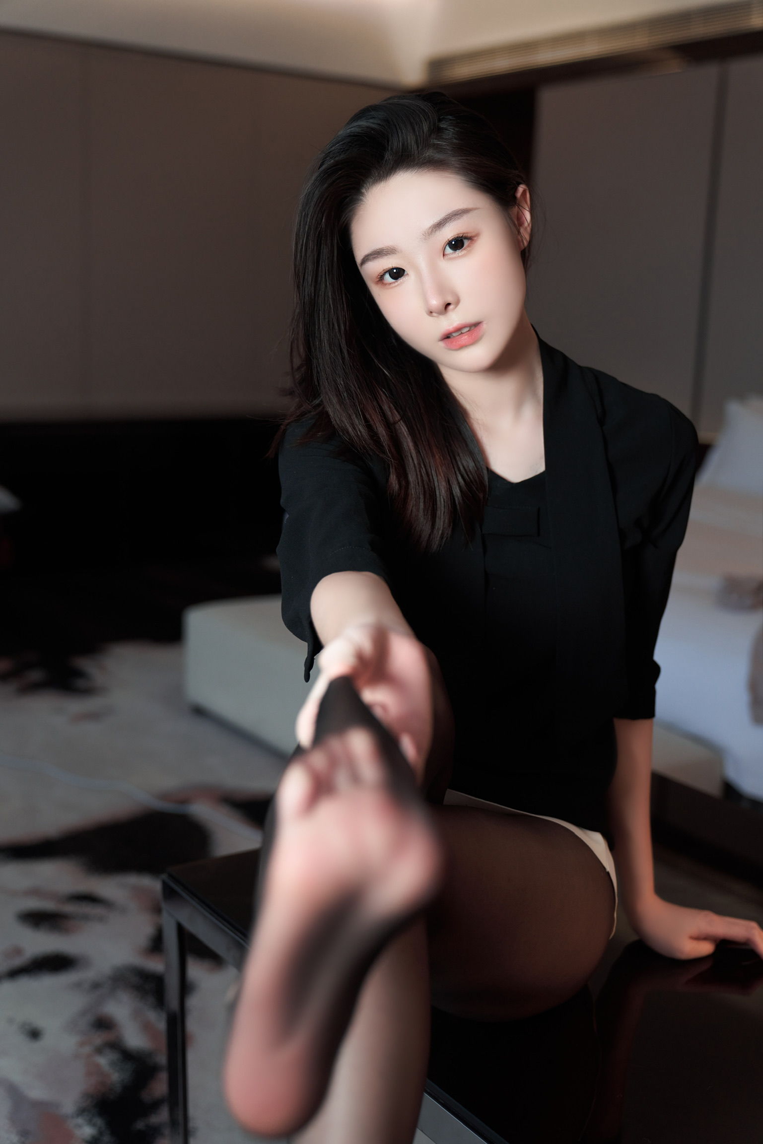 小逗逗 - 超薄黑丝蕾丝内内