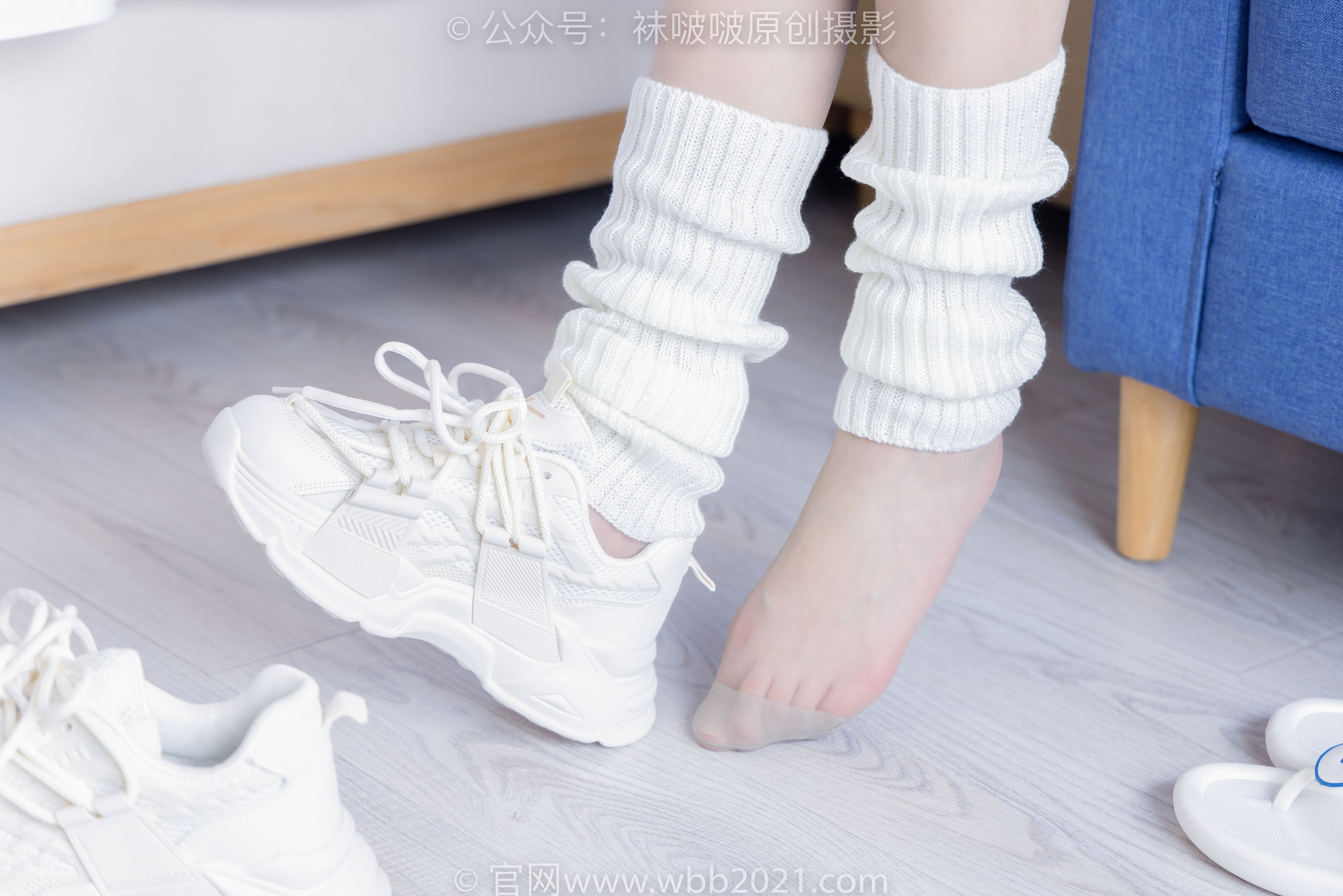 BoBoSocks袜啵啵 No.305 小甜豆 -运动鞋、人字拖、袜套、油亮白丝