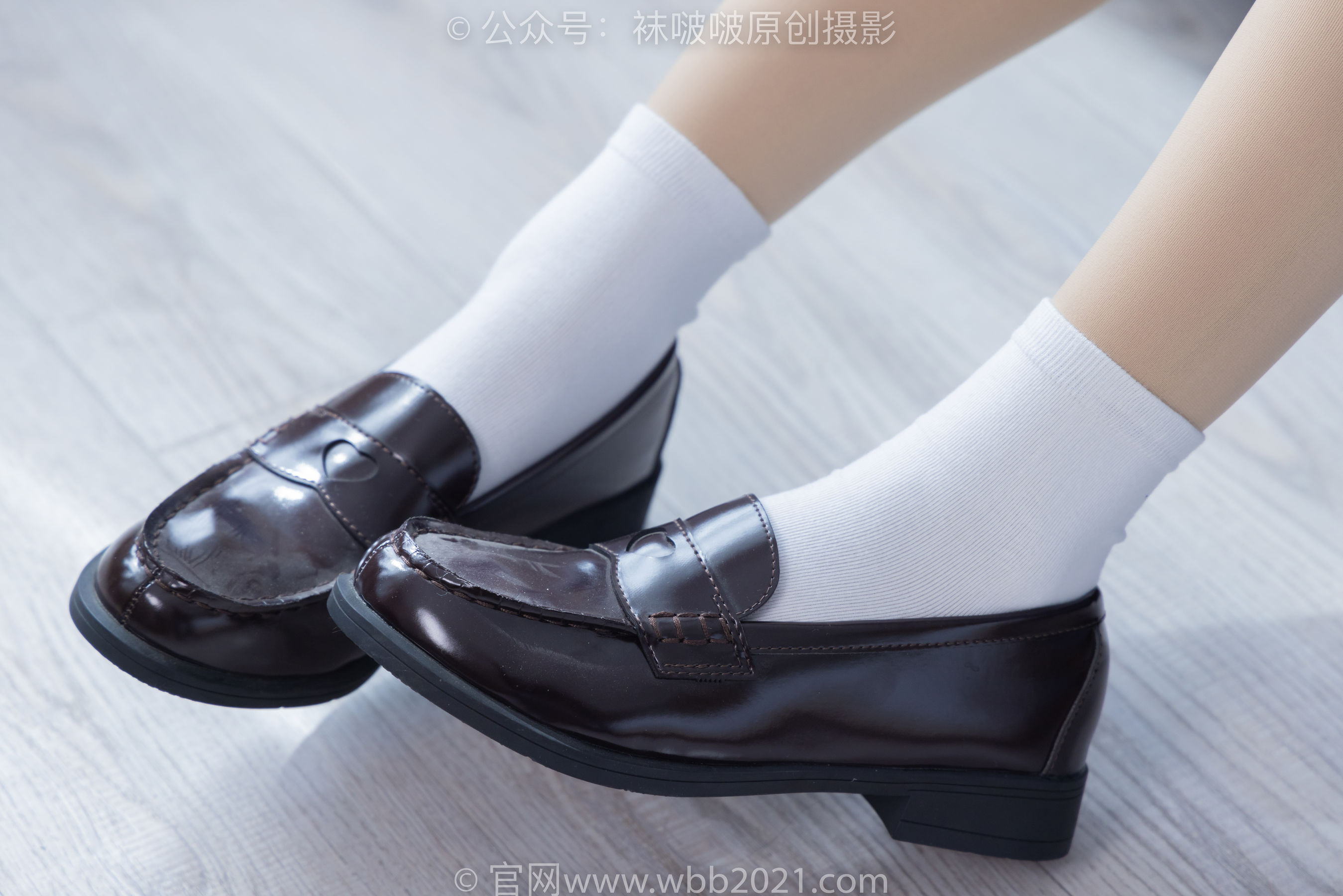 BoBoSocks袜啵啵 No.306 奶油 -高跟鞋、皮鞋、厚白丝大腿袜、厚肉丝、白棉袜