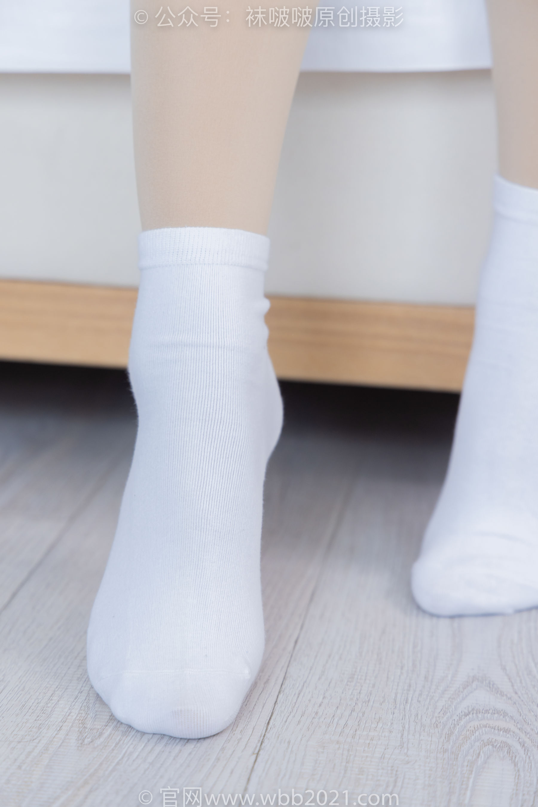 BoBoSocks袜啵啵 No.306 奶油 -高跟鞋、皮鞋、厚白丝大腿袜、厚肉丝、白棉袜