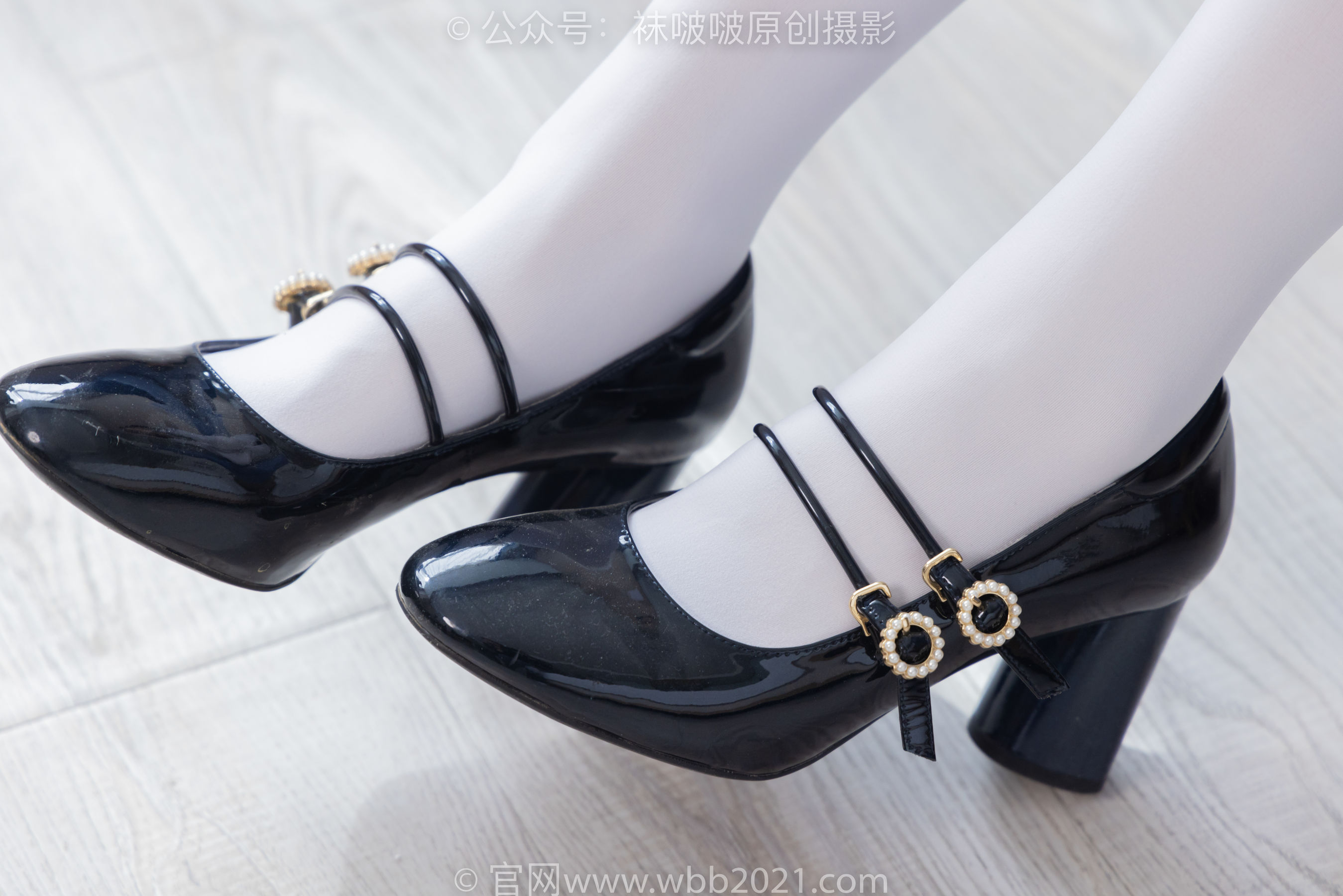 BoBoSocks袜啵啵 No.306 奶油 -高跟鞋、皮鞋、厚白丝大腿袜、厚肉丝、白棉袜