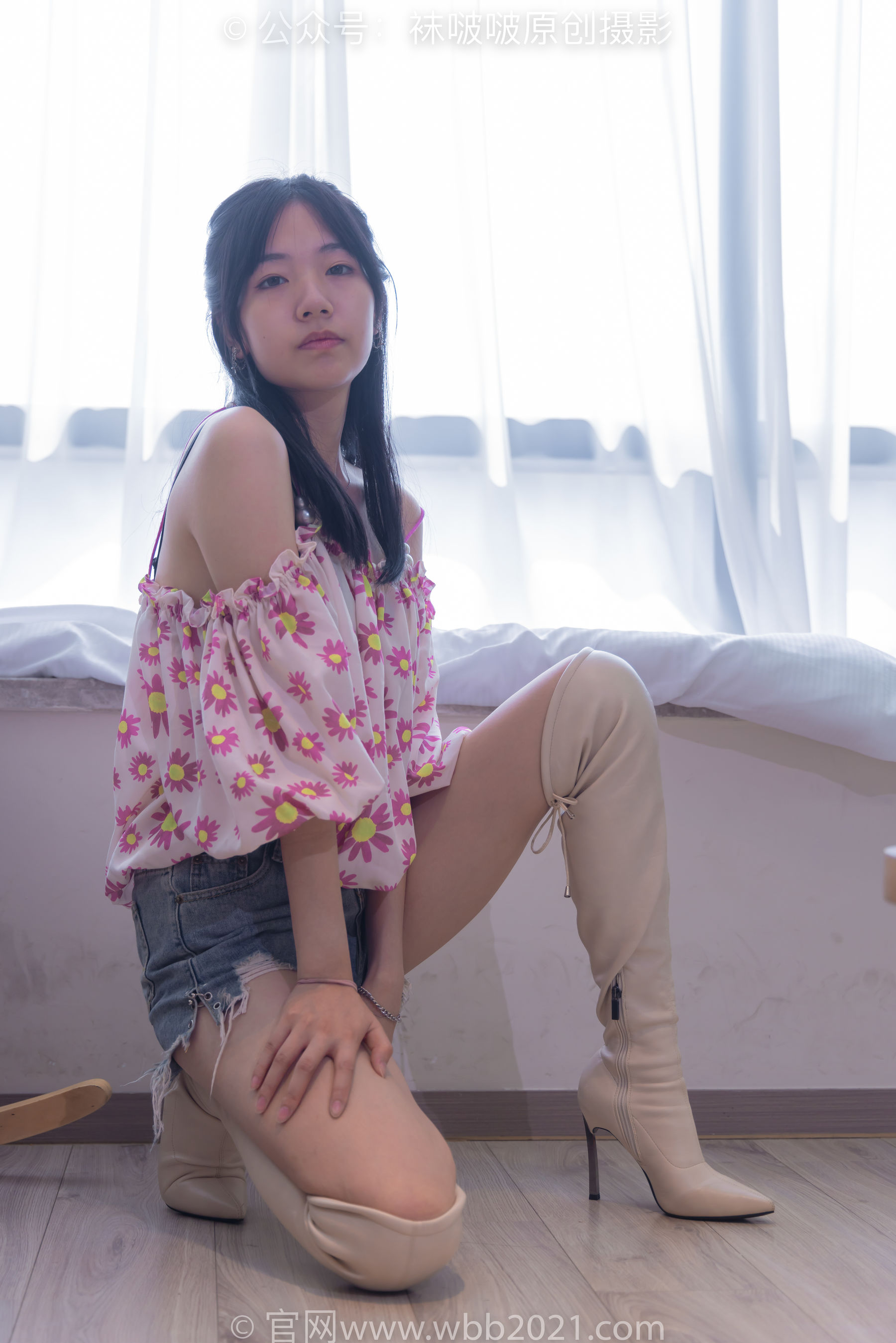 BoBoSocks袜啵啵 No.308 小甜豆 -长靴、白棉袜、裸足