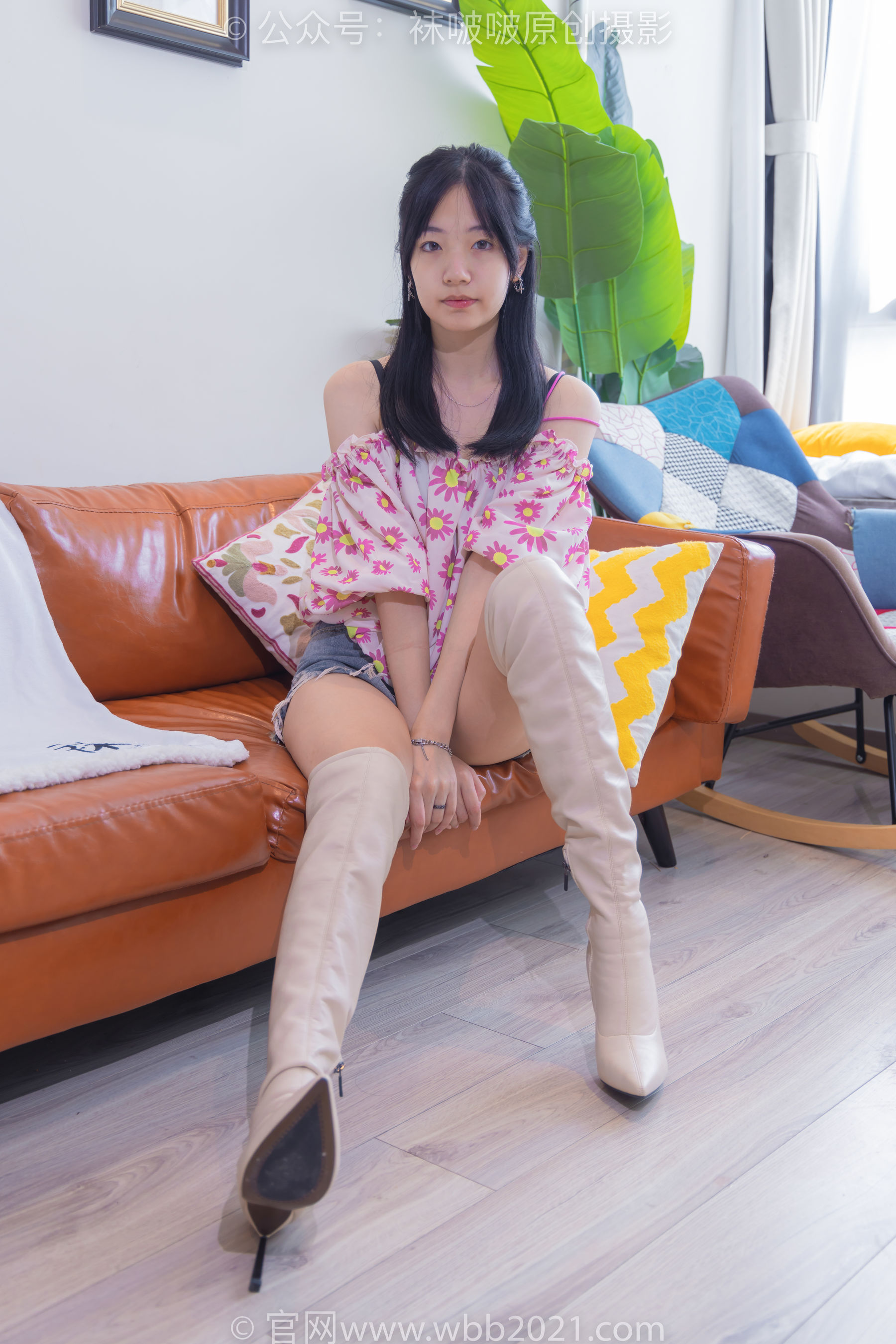 BoBoSocks袜啵啵 No.308 小甜豆 -长靴、白棉袜、裸足