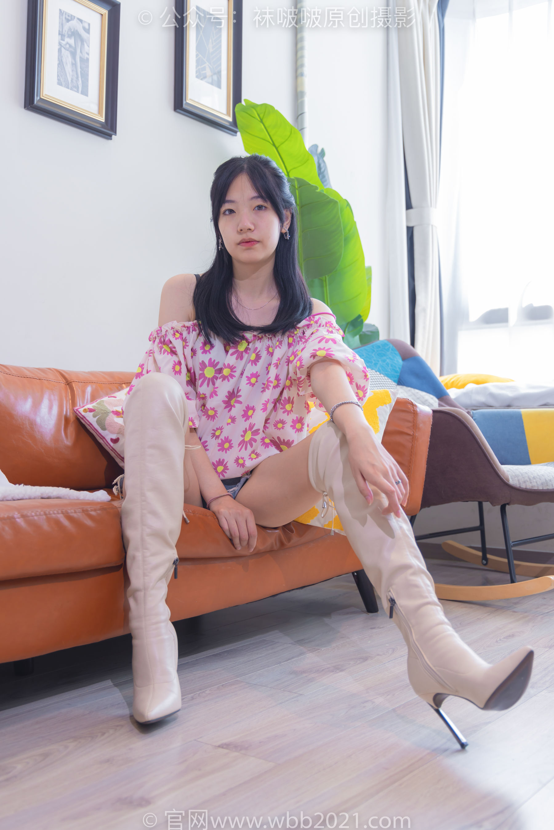 BoBoSocks袜啵啵 No.308 小甜豆 -长靴、白棉袜、裸足