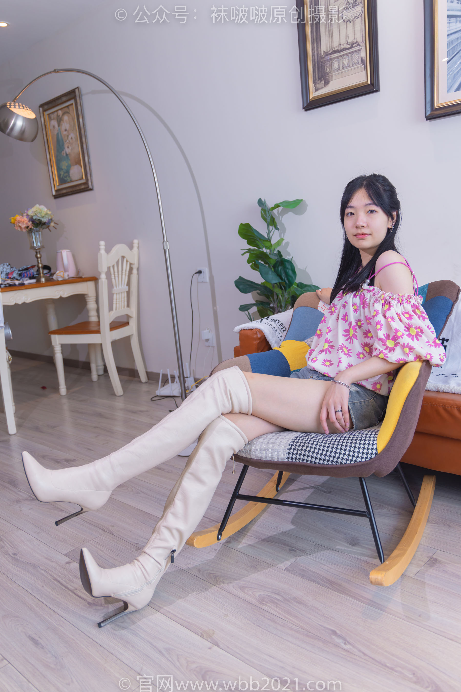 BoBoSocks袜啵啵 No.308 小甜豆 -长靴、白棉袜、裸足
