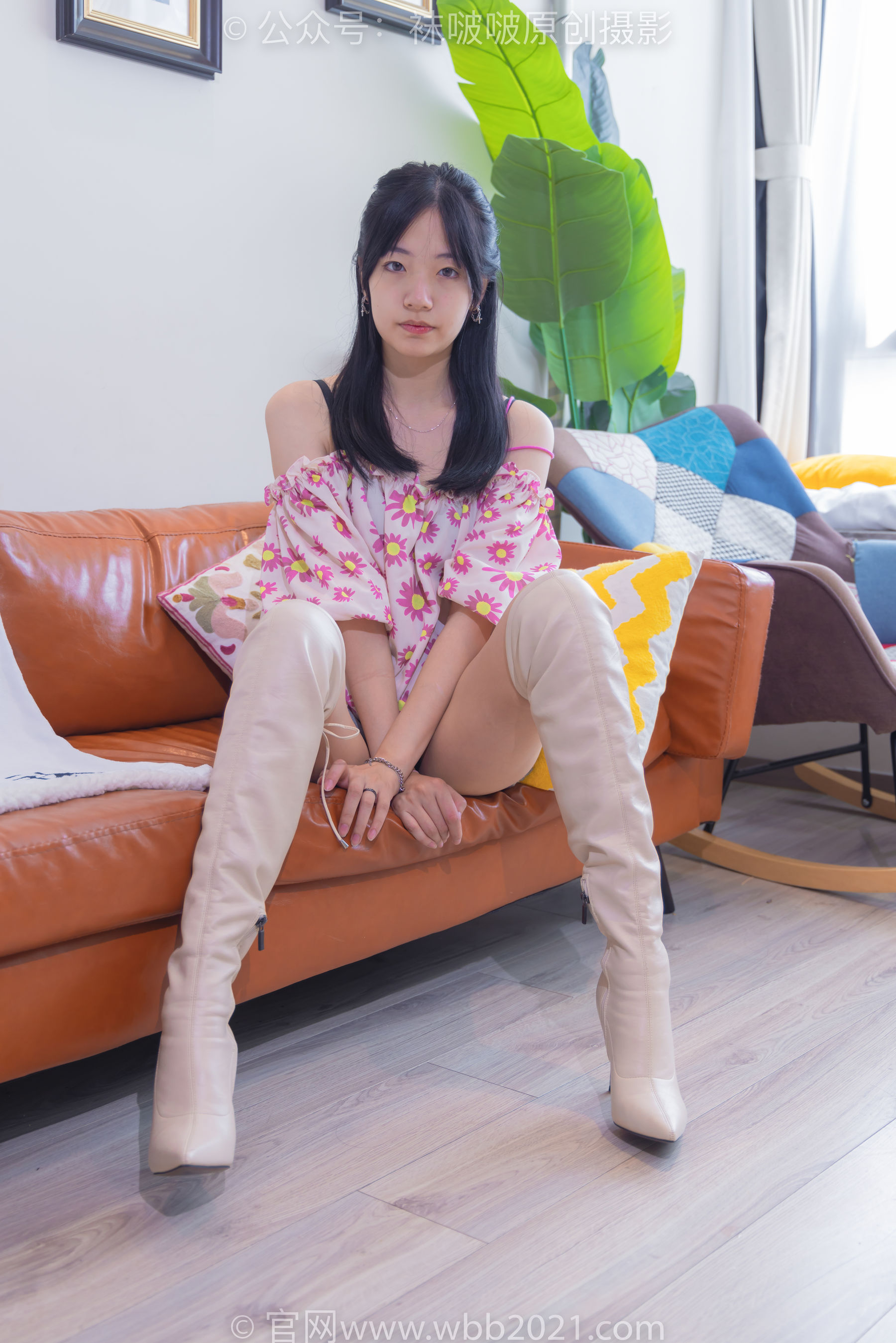 BoBoSocks袜啵啵 No.308 小甜豆 -长靴、白棉袜、裸足