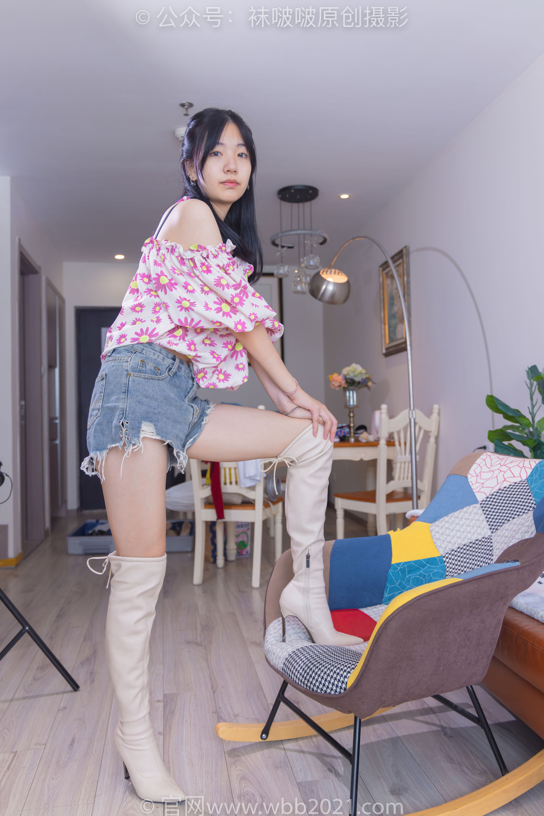 BoBoSocks袜啵啵 No.308 小甜豆 -长靴、白棉袜、裸足