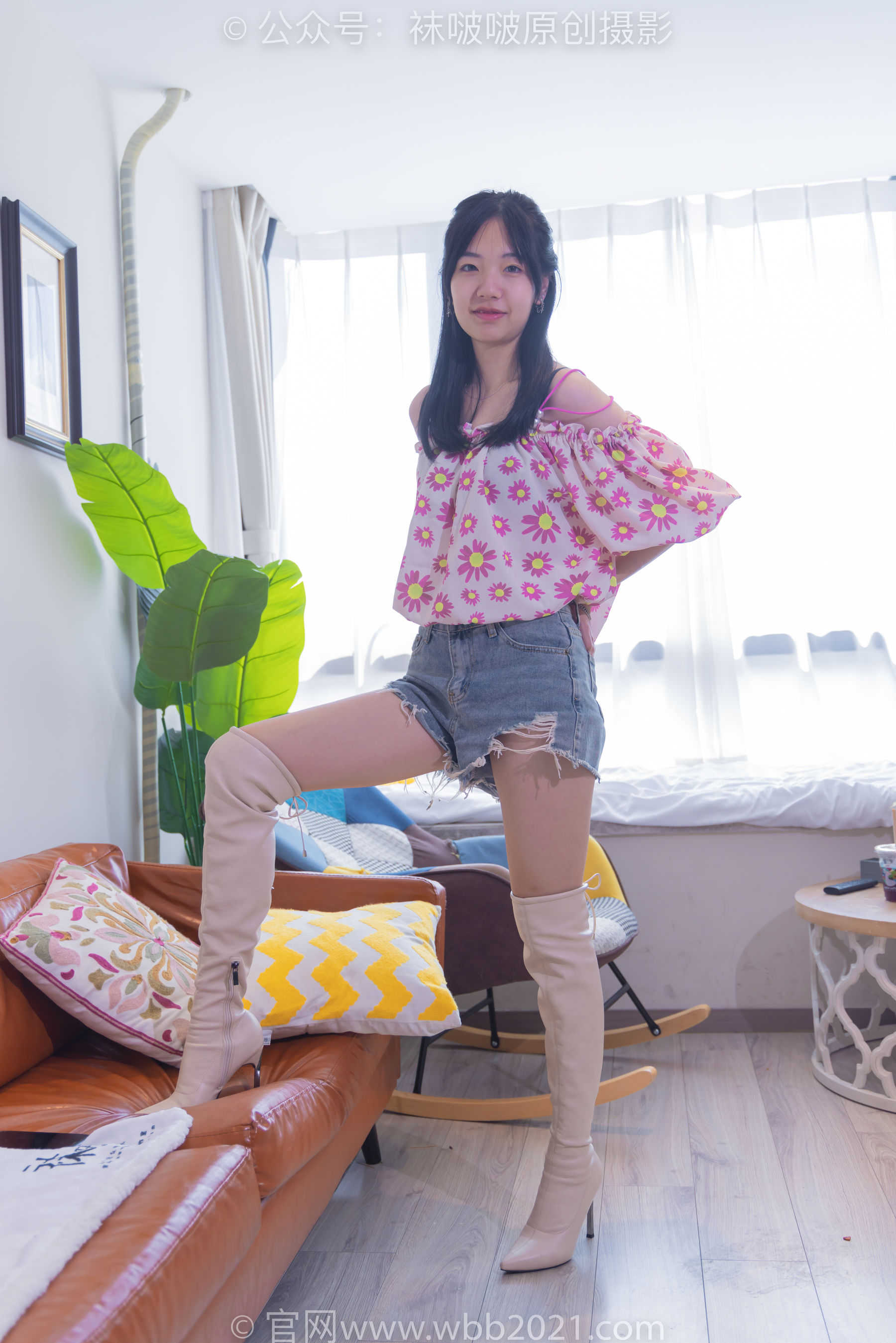 BoBoSocks袜啵啵 No.308 小甜豆 -长靴、白棉袜、裸足