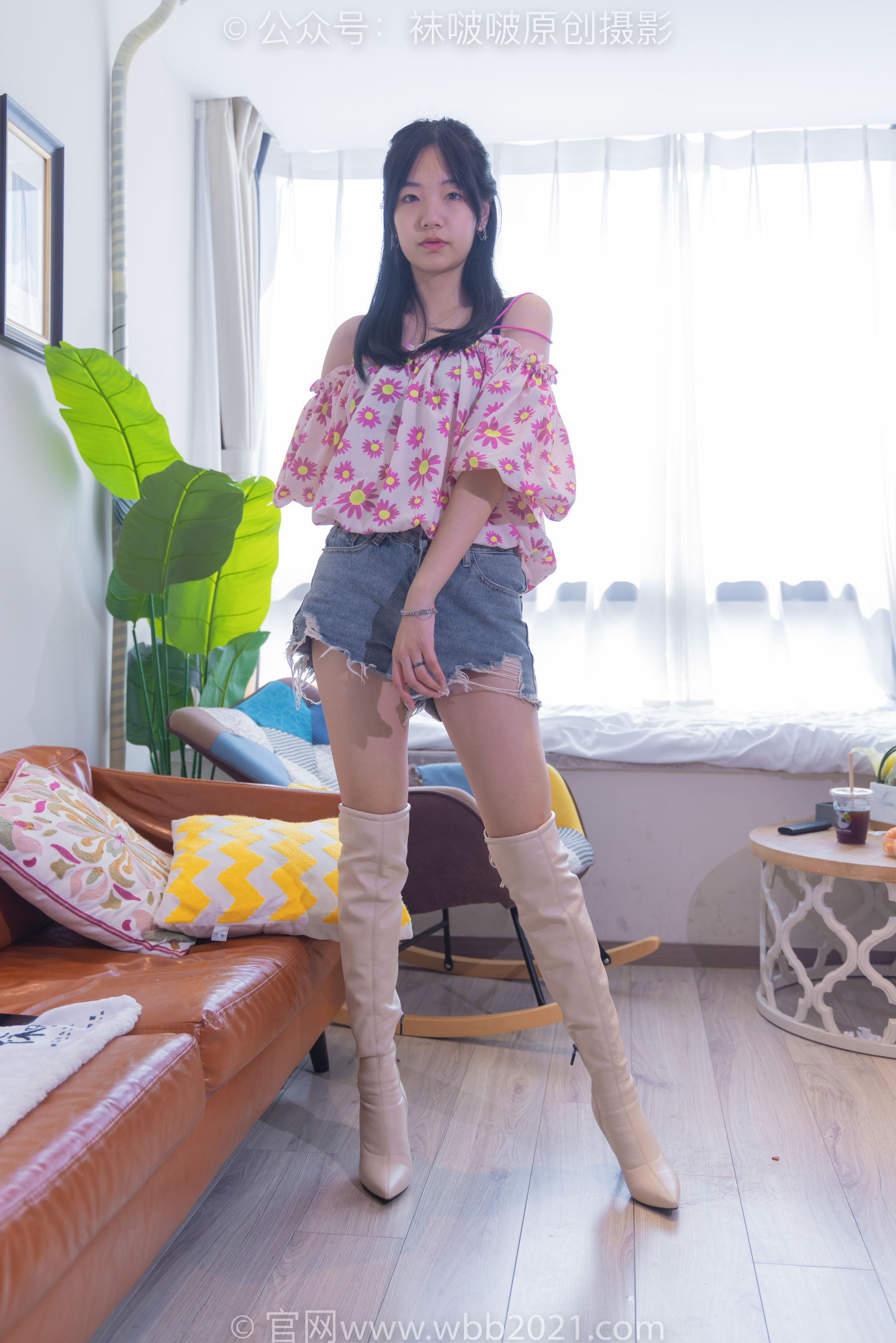 BoBoSocks袜啵啵 No.308 小甜豆 -长靴、白棉袜、裸足