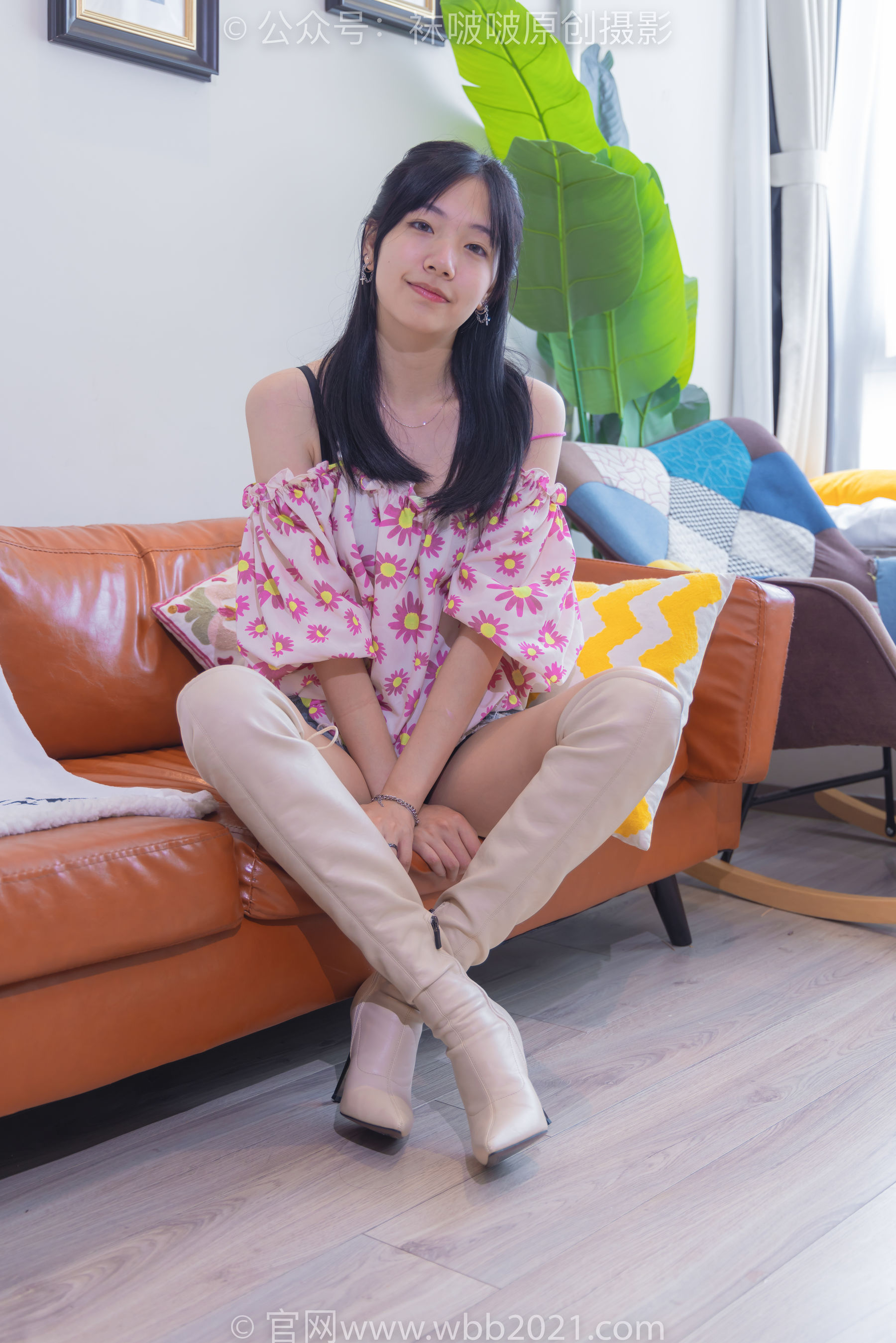 BoBoSocks袜啵啵 No.308 小甜豆 -长靴、白棉袜、裸足