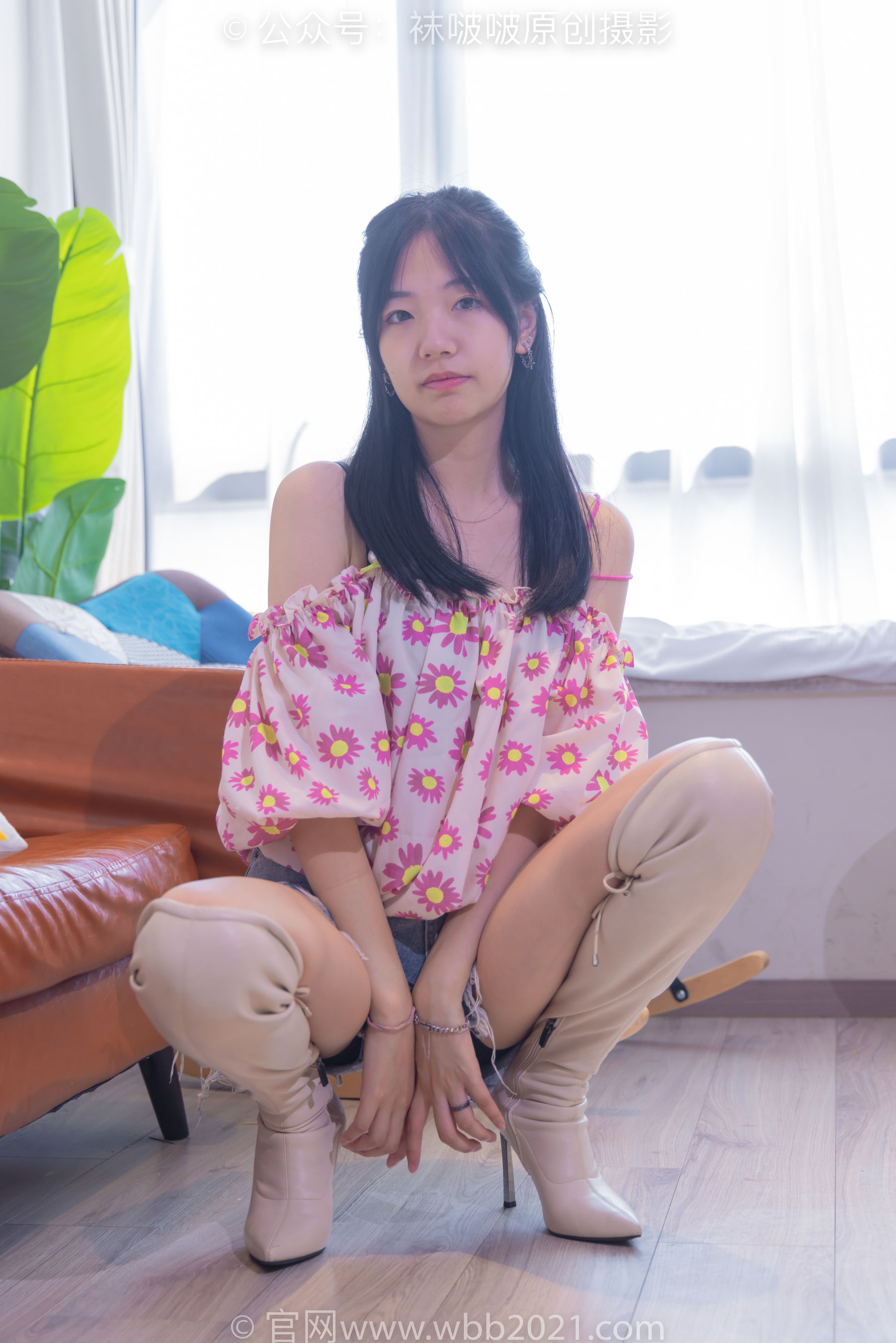 BoBoSocks袜啵啵 No.308 小甜豆 -长靴、白棉袜、裸足