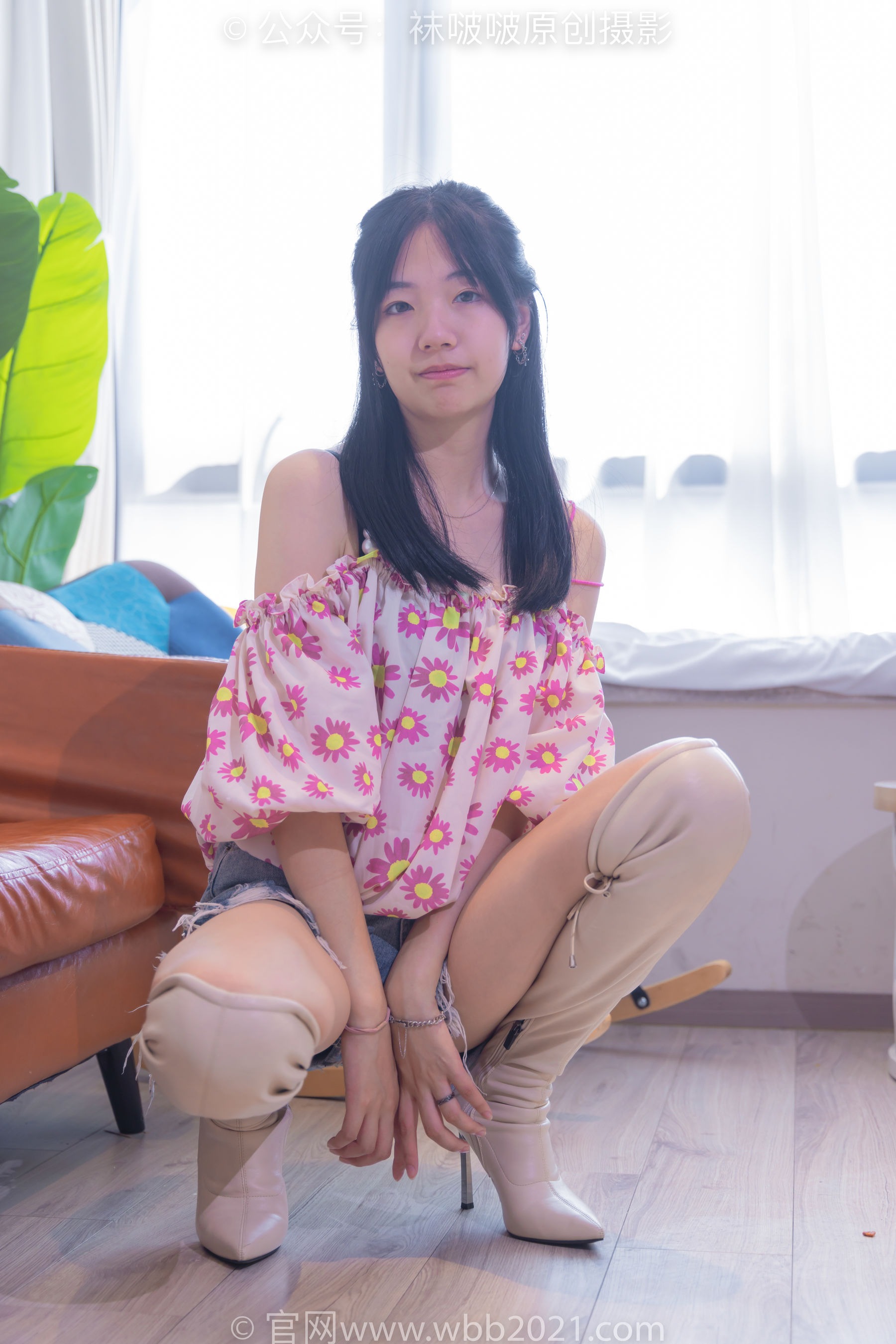 BoBoSocks袜啵啵 No.308 小甜豆 -长靴、白棉袜、裸足