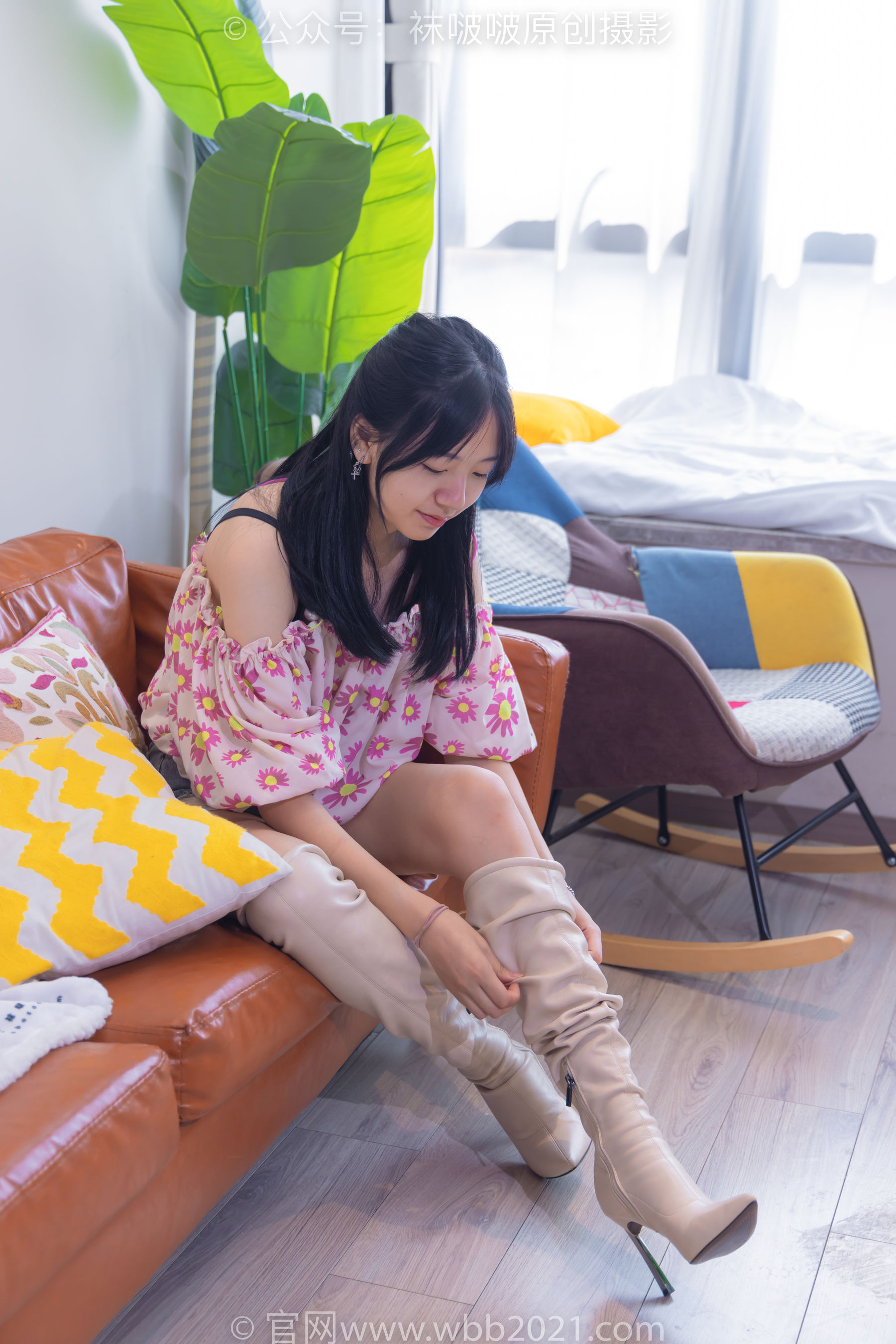 BoBoSocks袜啵啵 No.308 小甜豆 -长靴、白棉袜、裸足